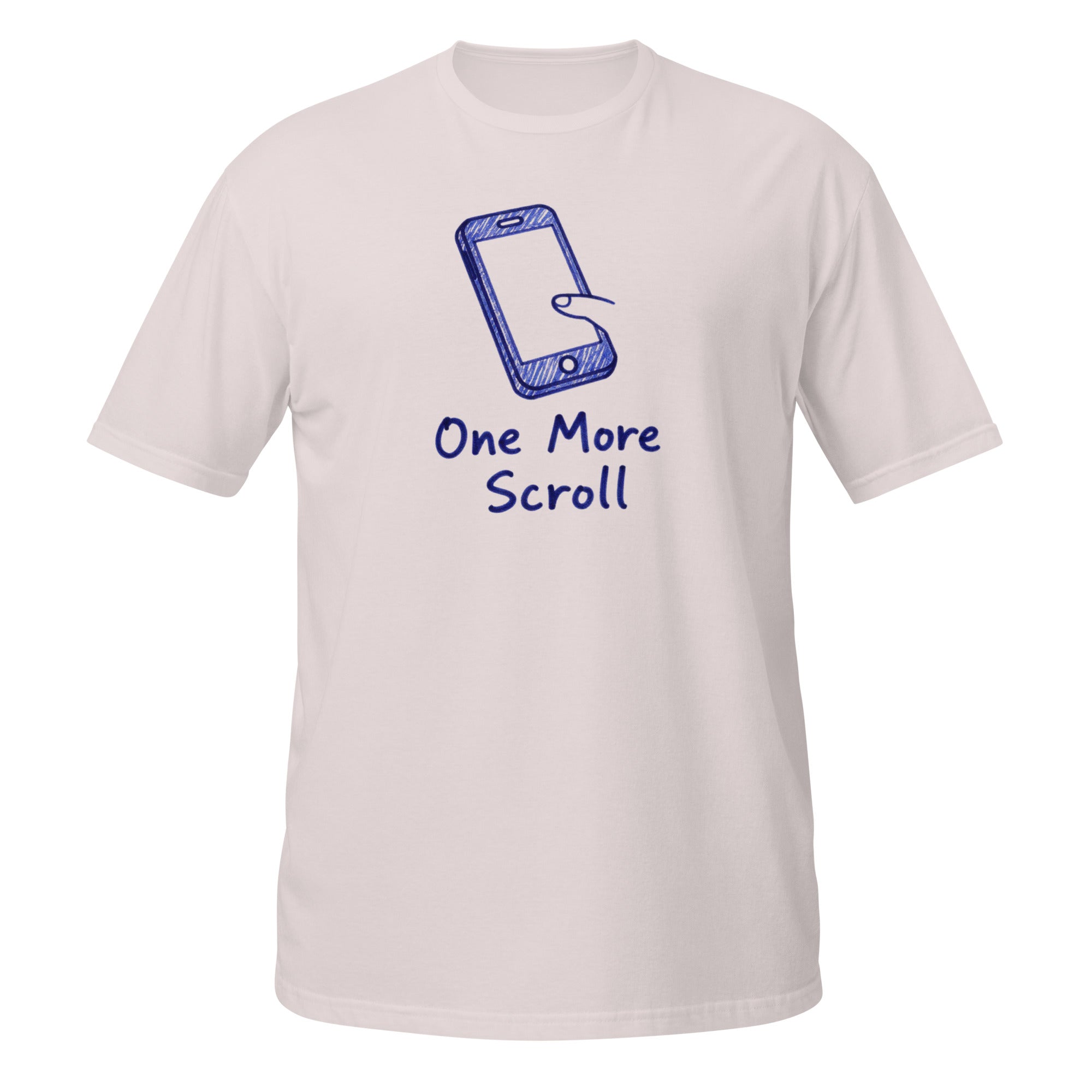 One More Scroll Tee - Sketchline Tees blue ink doodle T-shirt