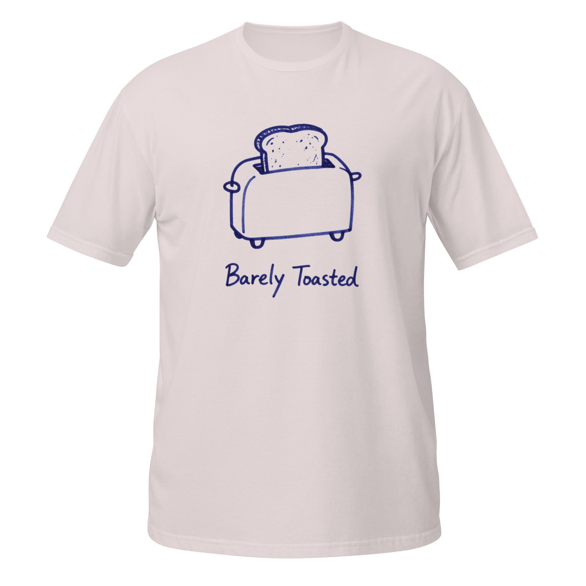 Barely Toasted Tee - Sketchline Tees blue ink doodle T-shirt