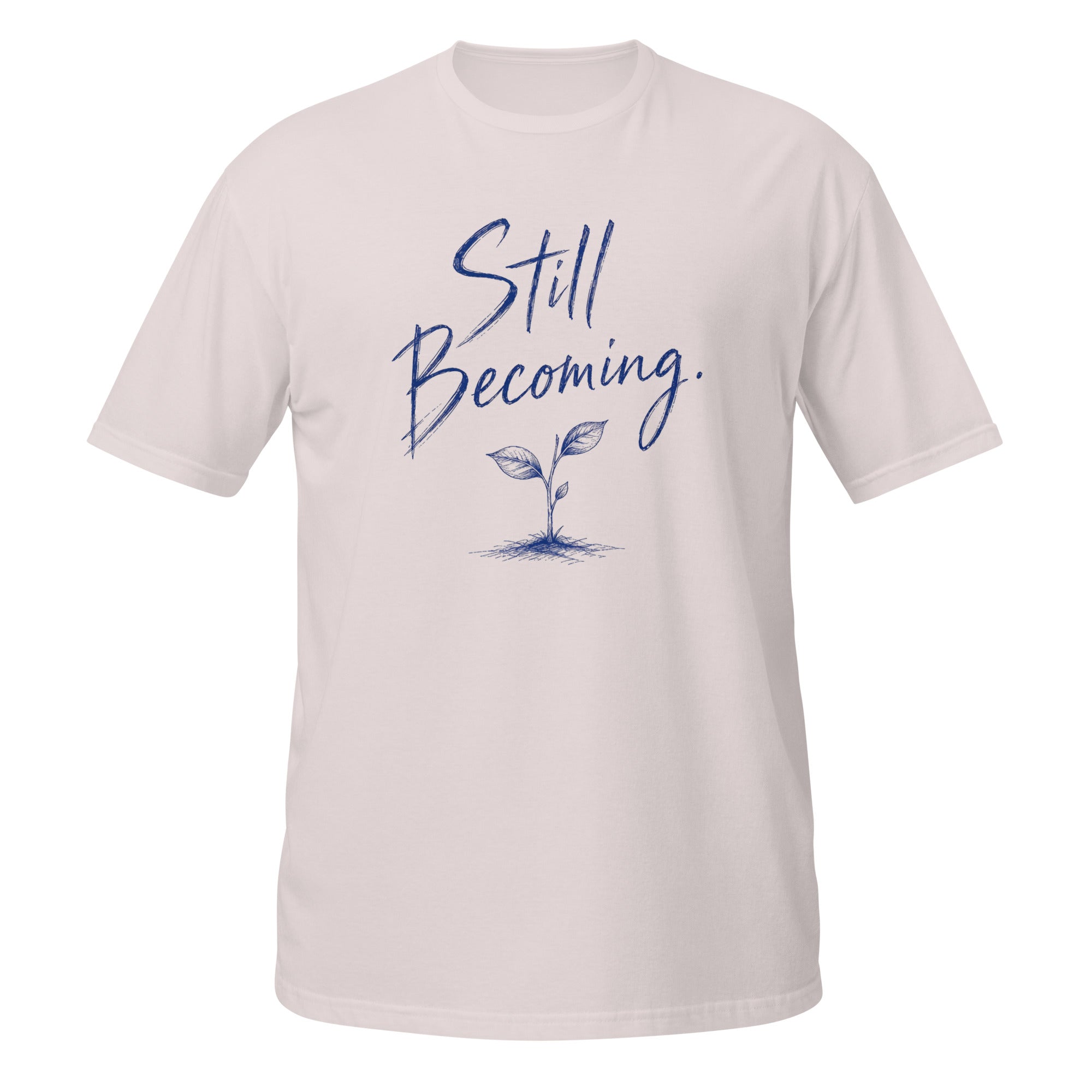 Still Becoming Tee - Sketchline Tees blue ink doodle T-shirt