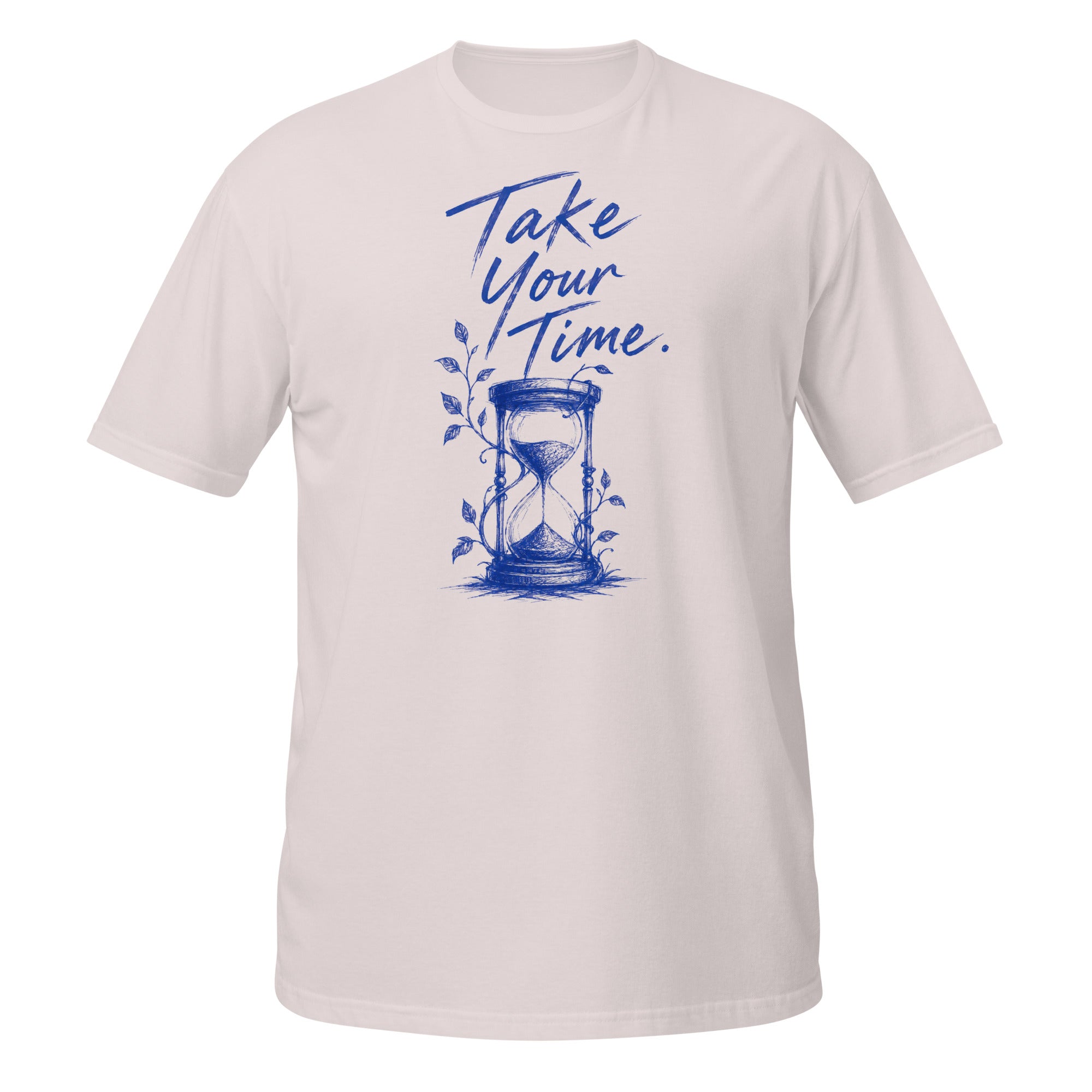 Take Your Time Tee - Sketchline Tees blue ink doodle T-shirt