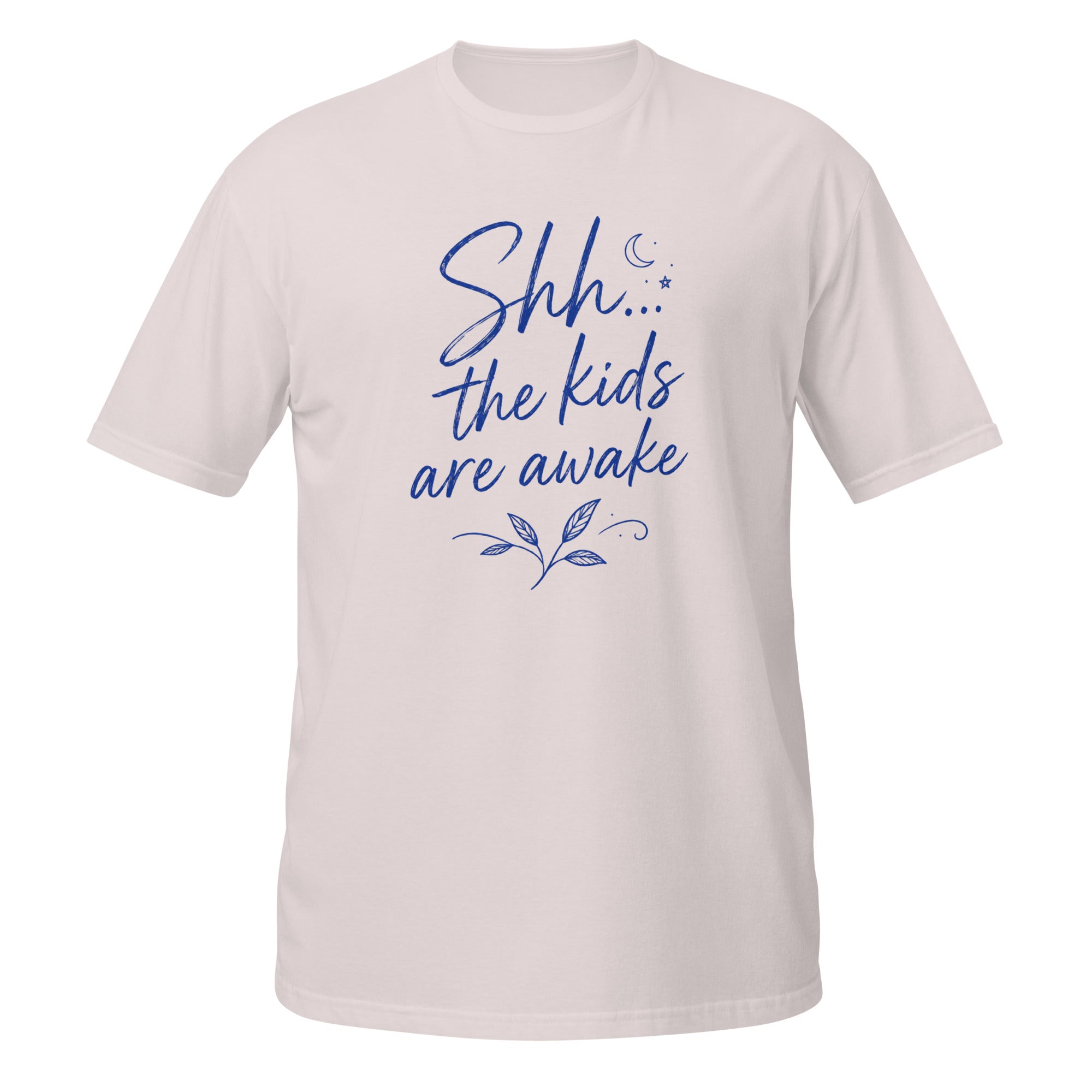 Shh, the Kids Are Awake Tee - Sketchline Tees kids blue ink doodle T-shirt