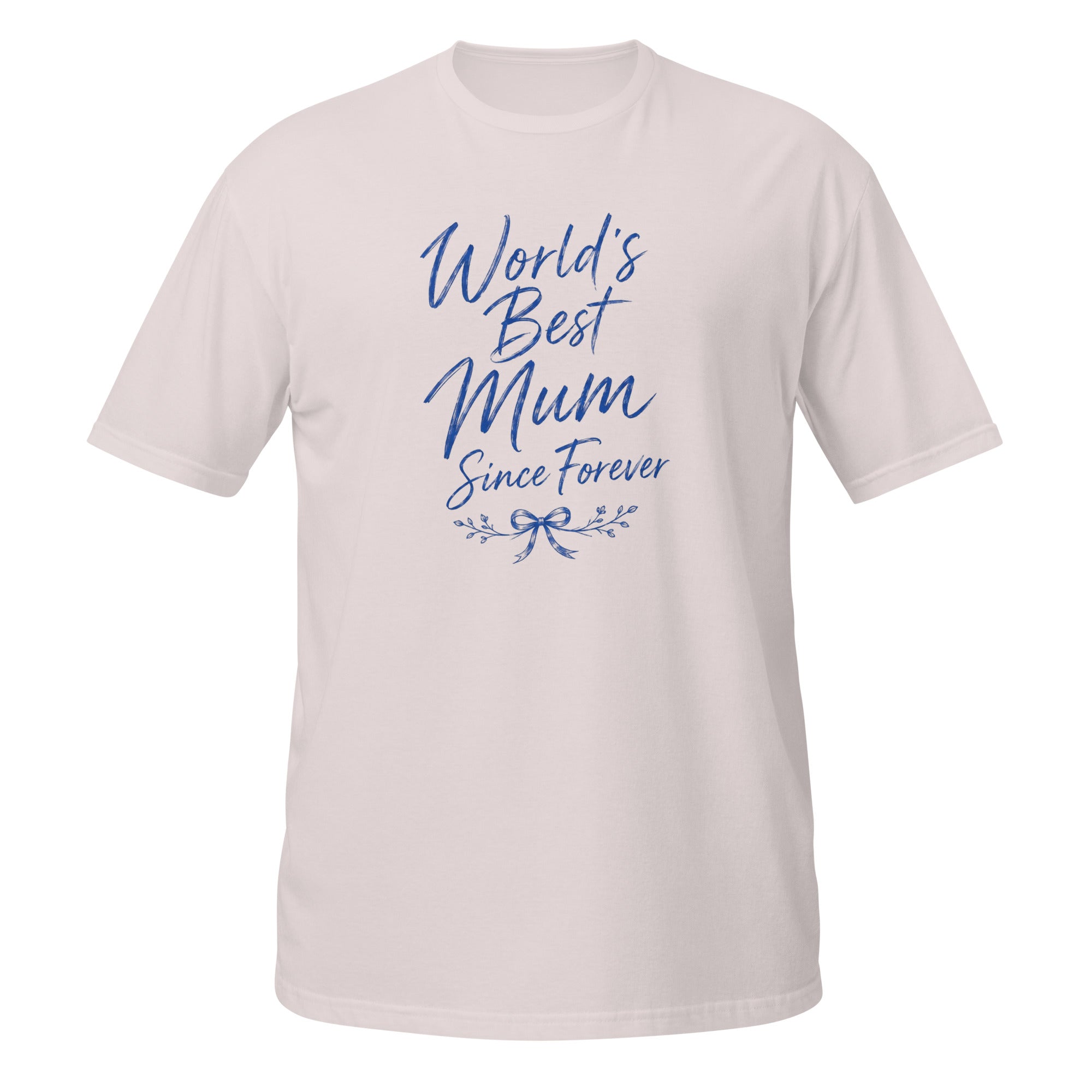 World's Best Mum Tee - Sketchline Tees blue ink doodle T-shirt