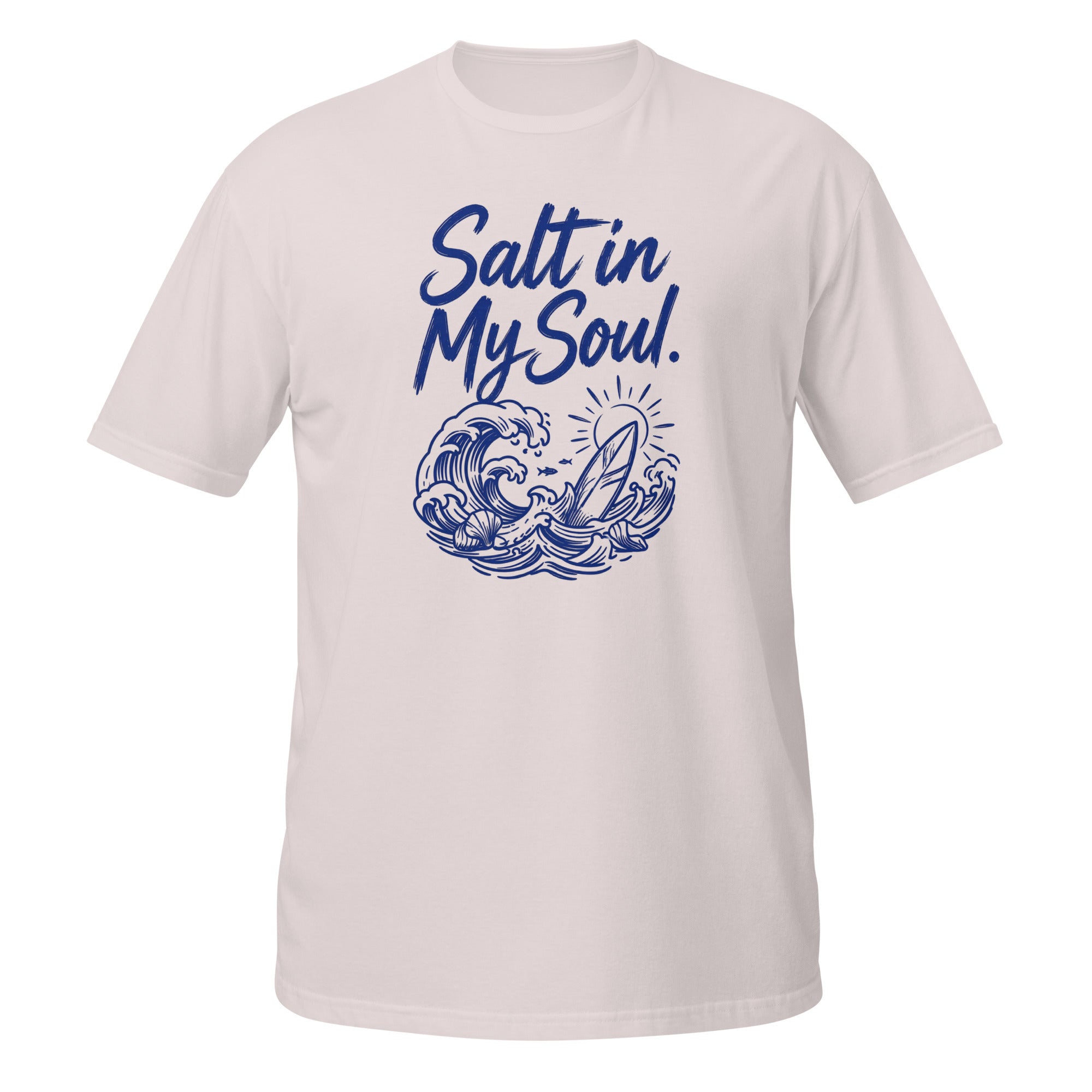 Salt in My Soul Tee - Sketchline Tees blue ink doodle T-shirt