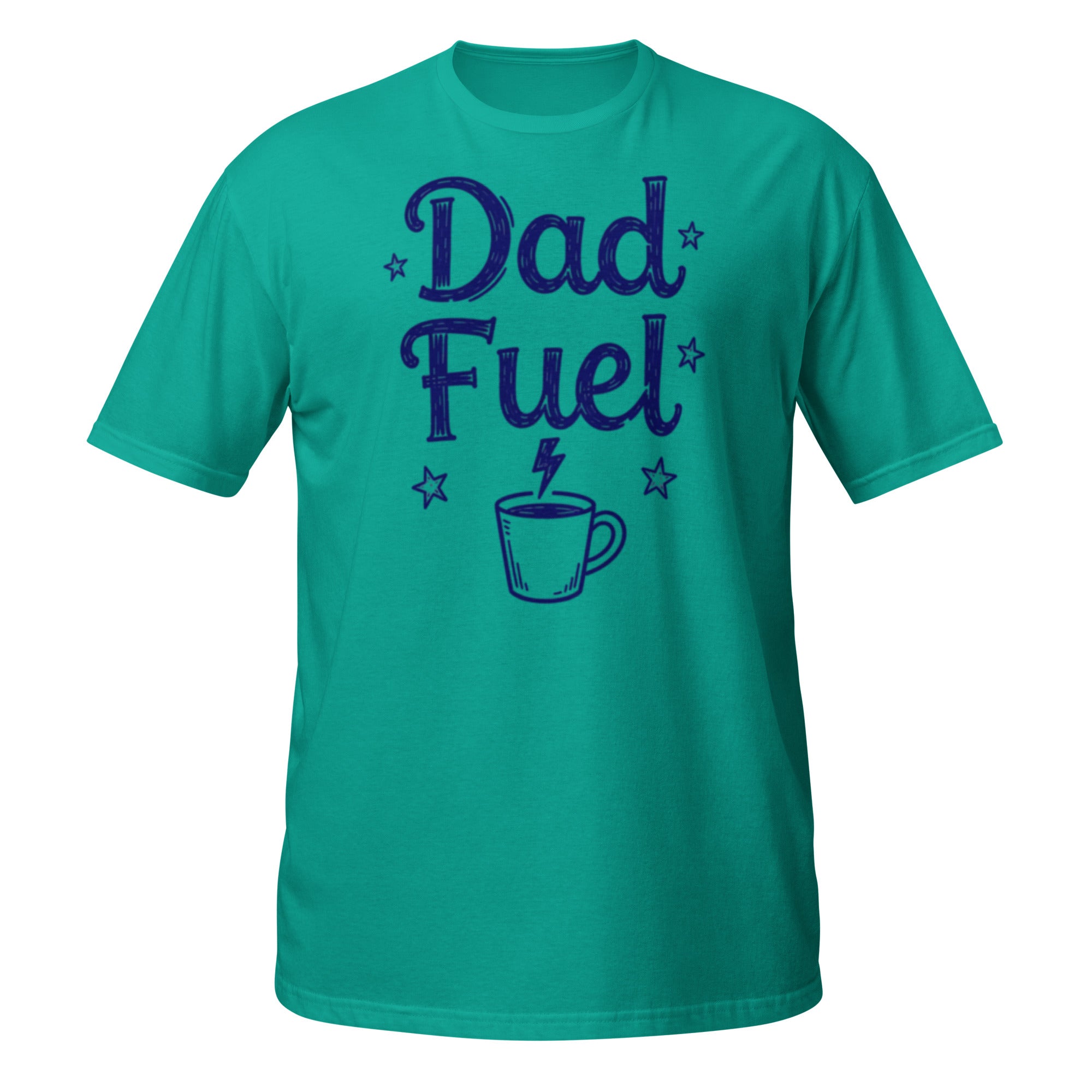 Dad Fuel Tee - Sketchline Tees blue ink doodle T-shirt