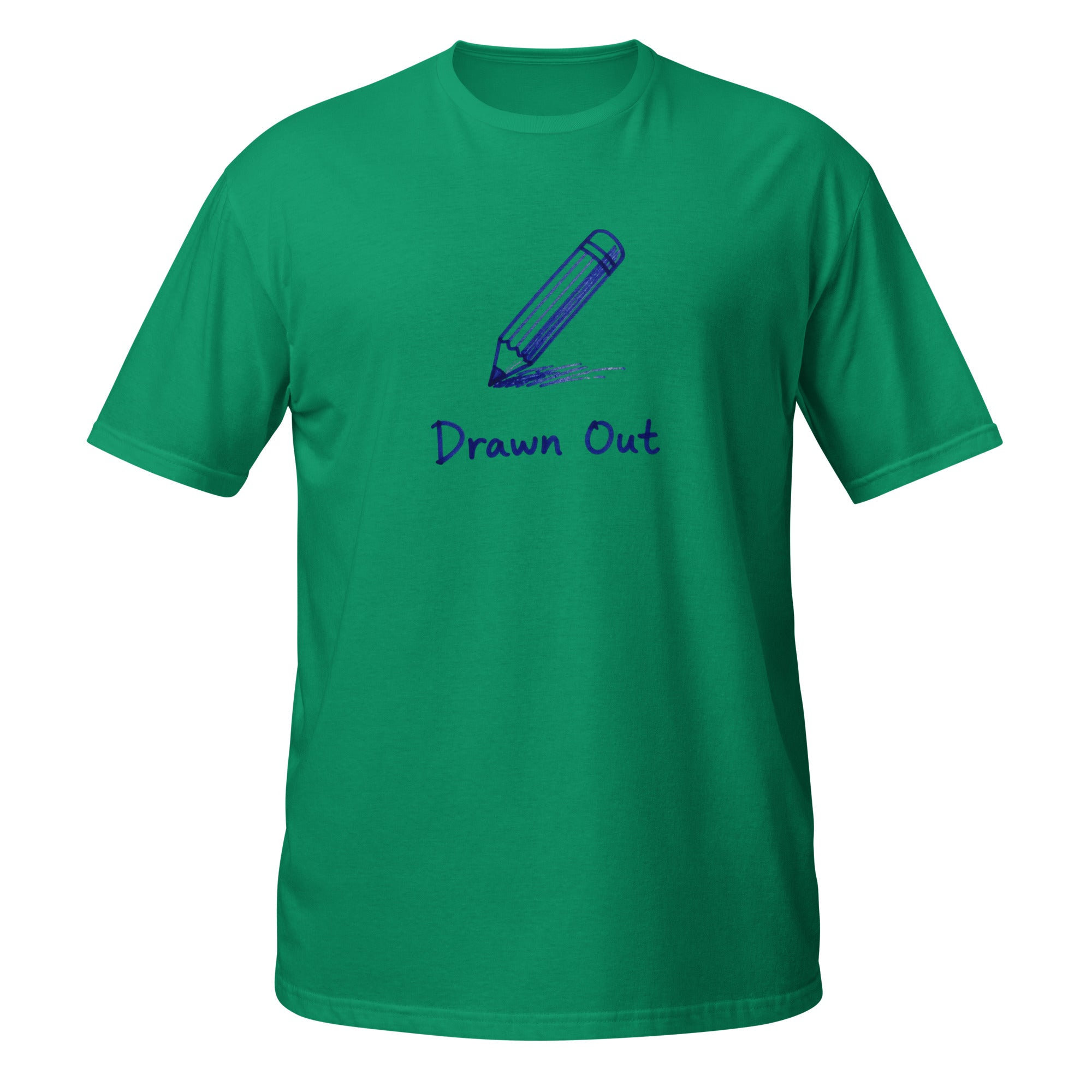 Drawn Out Tee - Sketchline Tees blue ink doodle T-shirt