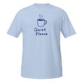Quiet Please Tee - Sketchline Tees blue ink doodle T-shirt