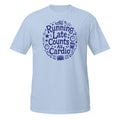 Running Late Counts as Cardio Tee - Sketchline Tees blue ink doodle T-shirt