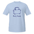 Barely Toasted Tee - Sketchline Tees blue ink doodle T-shirt