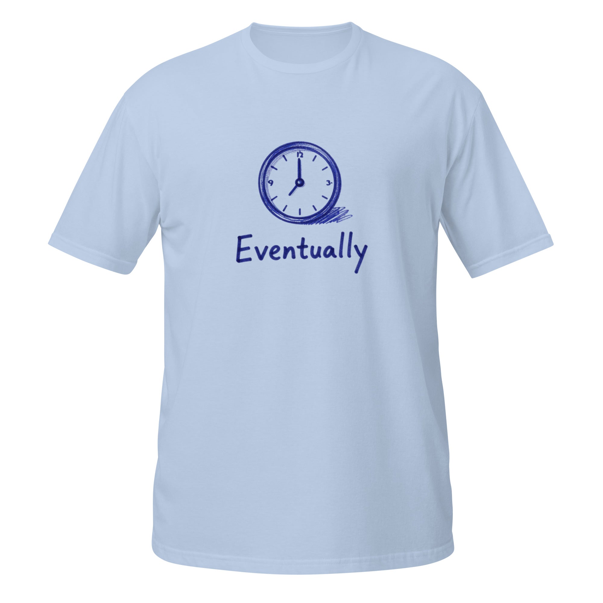 Eventually Tee - Sketchline Tees blue ink doodle T-shirt