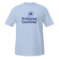 Professional Overthinker Tee - Sketchline Tees blue ink doodle T-shirt