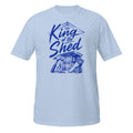 King of the Shed Tee - Sketchline Tees blue ink doodle T-shirt