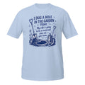 I Dug a Hole Tee - Sketchline Tees blue ink doodle T-shirt