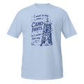 Camo Pants Tee - Sketchline Tees blue ink doodle T-shirt
