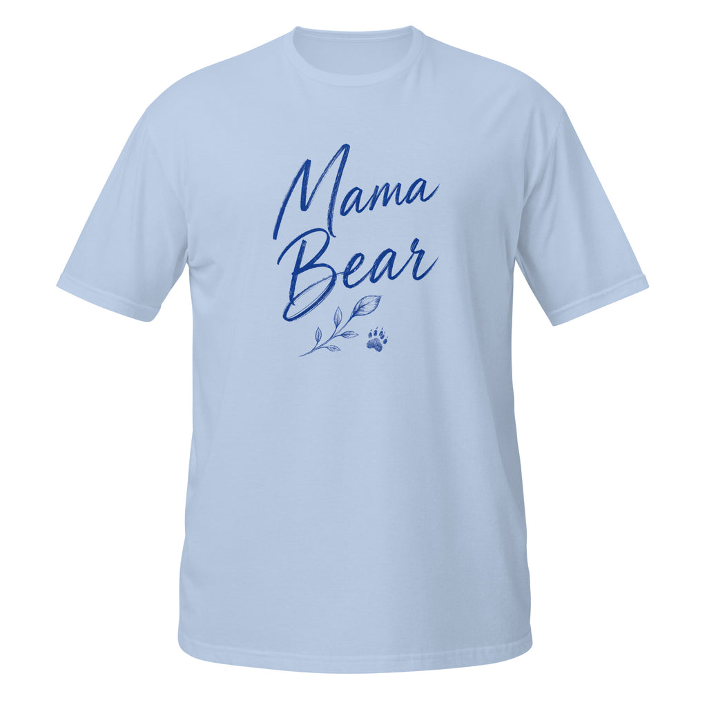 Mama Bear Tee - Sketchline Tees blue ink doodle T-shirt