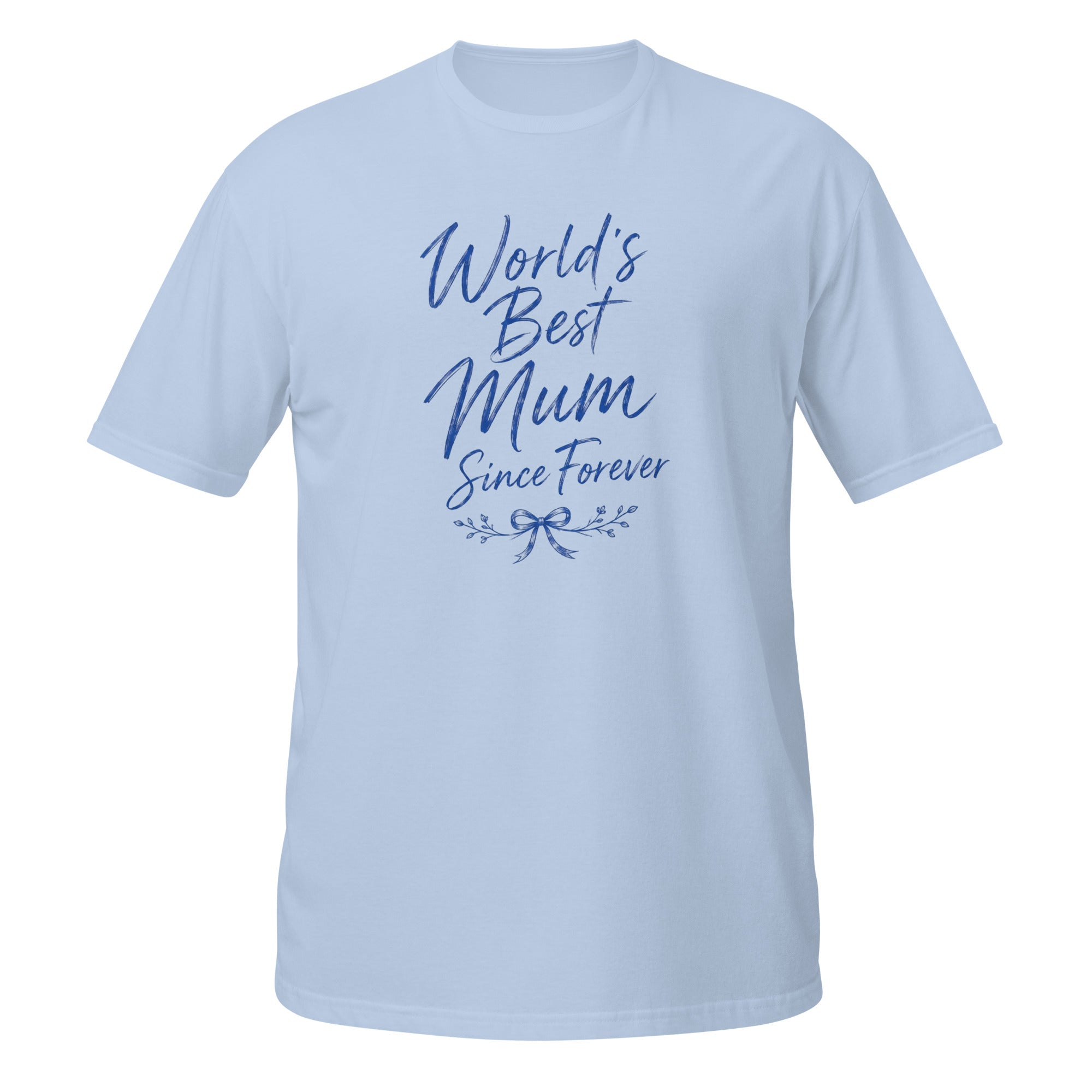 World's Best Mum Tee - Sketchline Tees blue ink doodle T-shirt