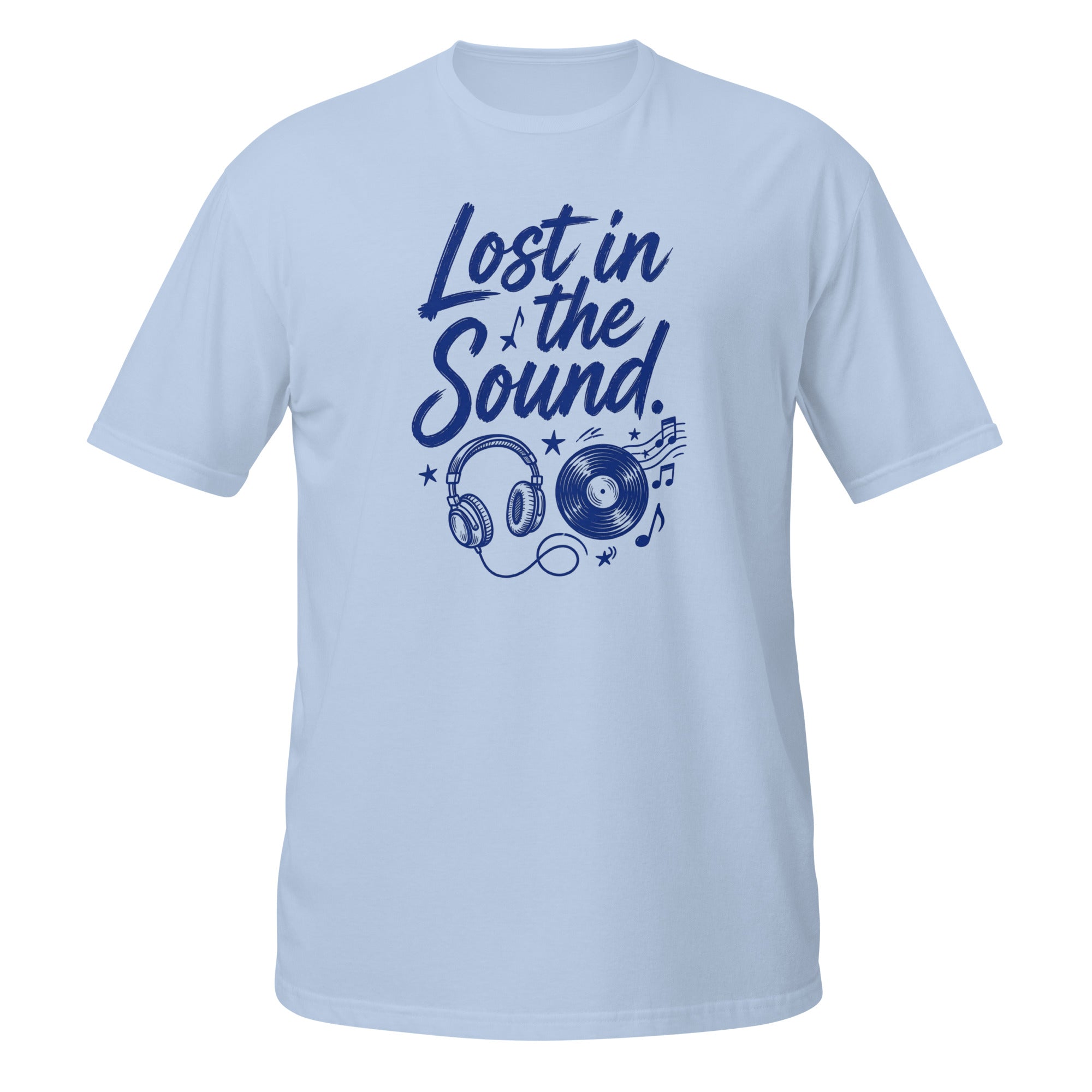 Lost in the Sound Tee - Sketchline Tees blue ink doodle T-shirt