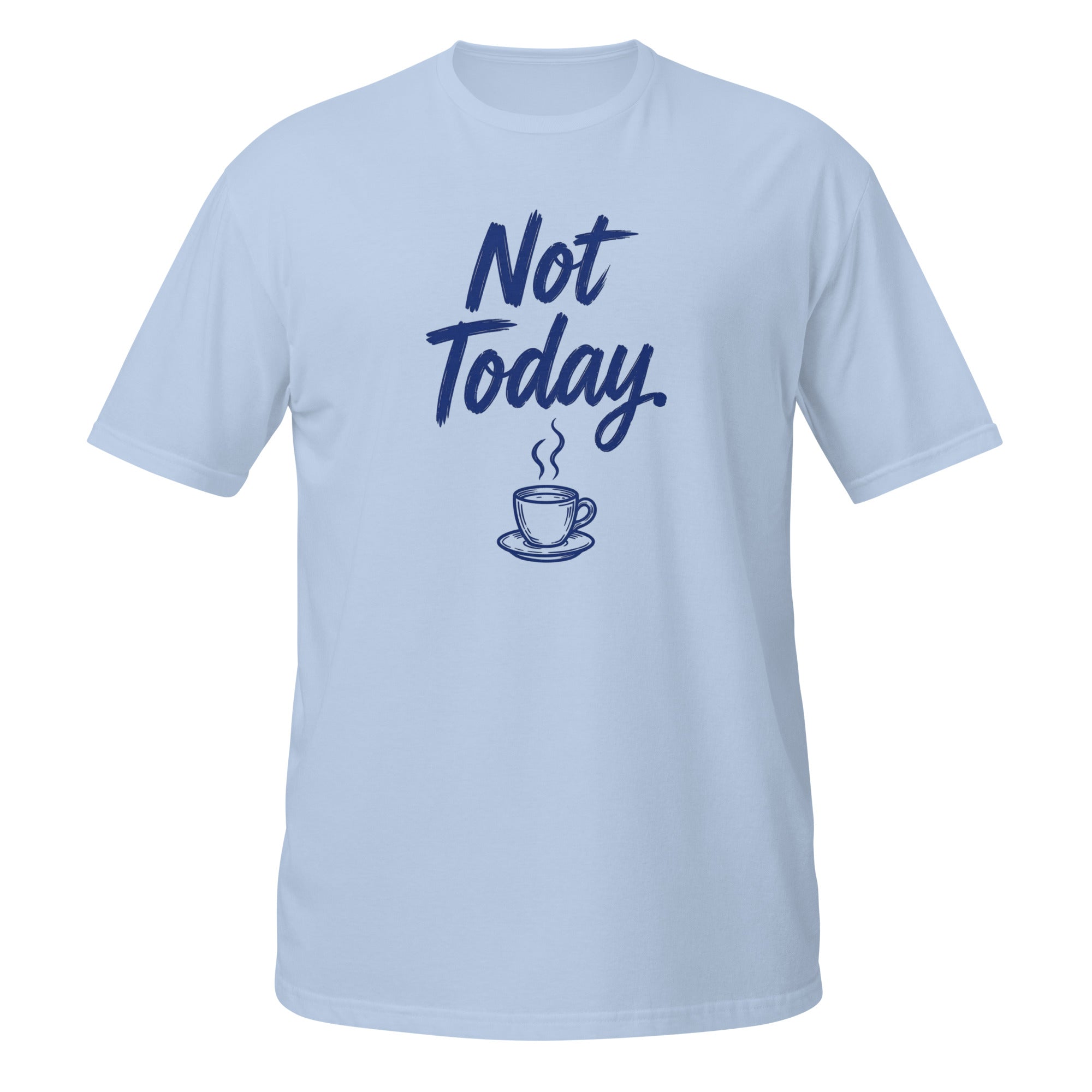 Not Today Tee - Sketchline Tees blue ink doodle T-shirt