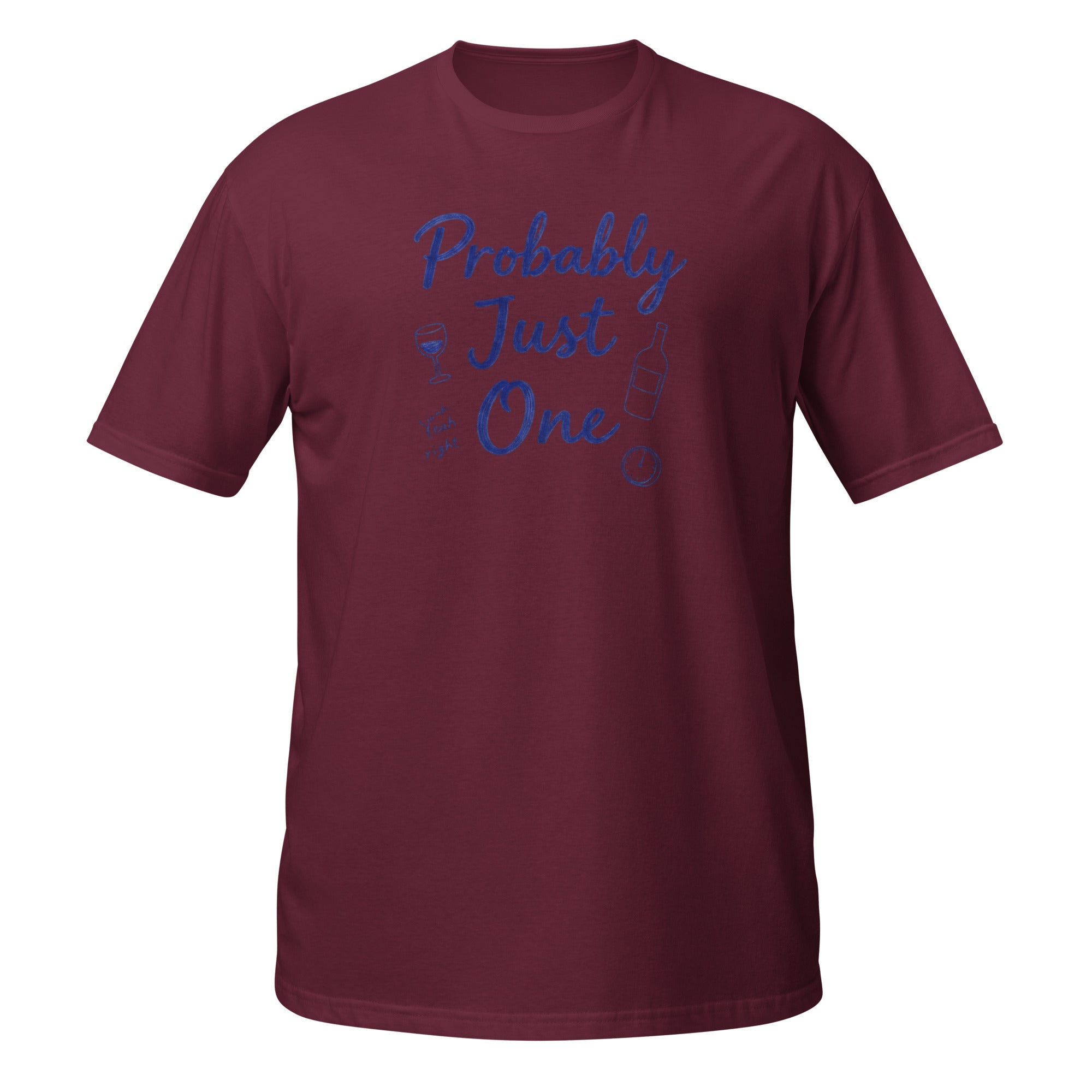 Probably Just One Tee - Sketchline Tees blue ink doodle T-shirt