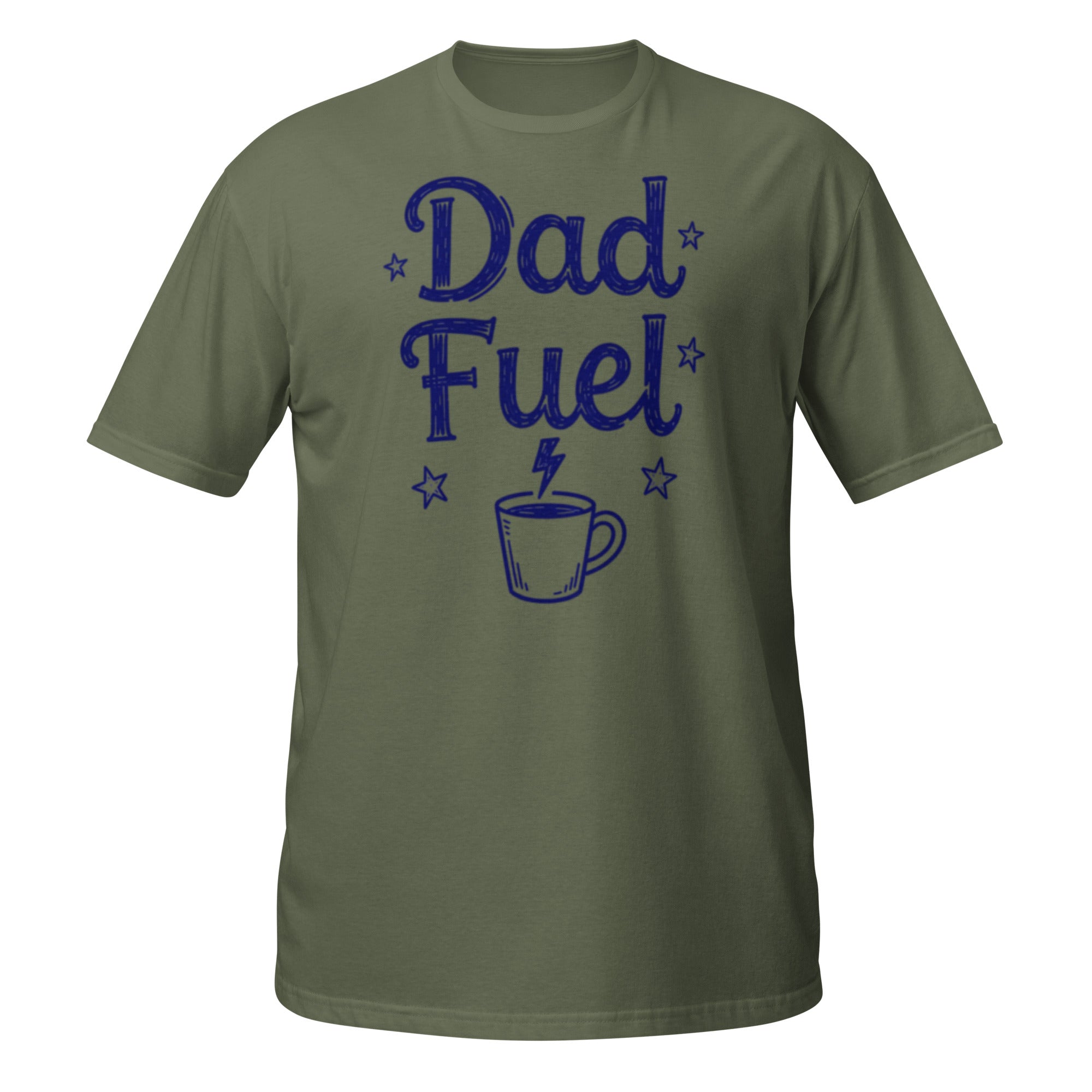Dad Fuel Tee - Sketchline Tees blue ink doodle T-shirt