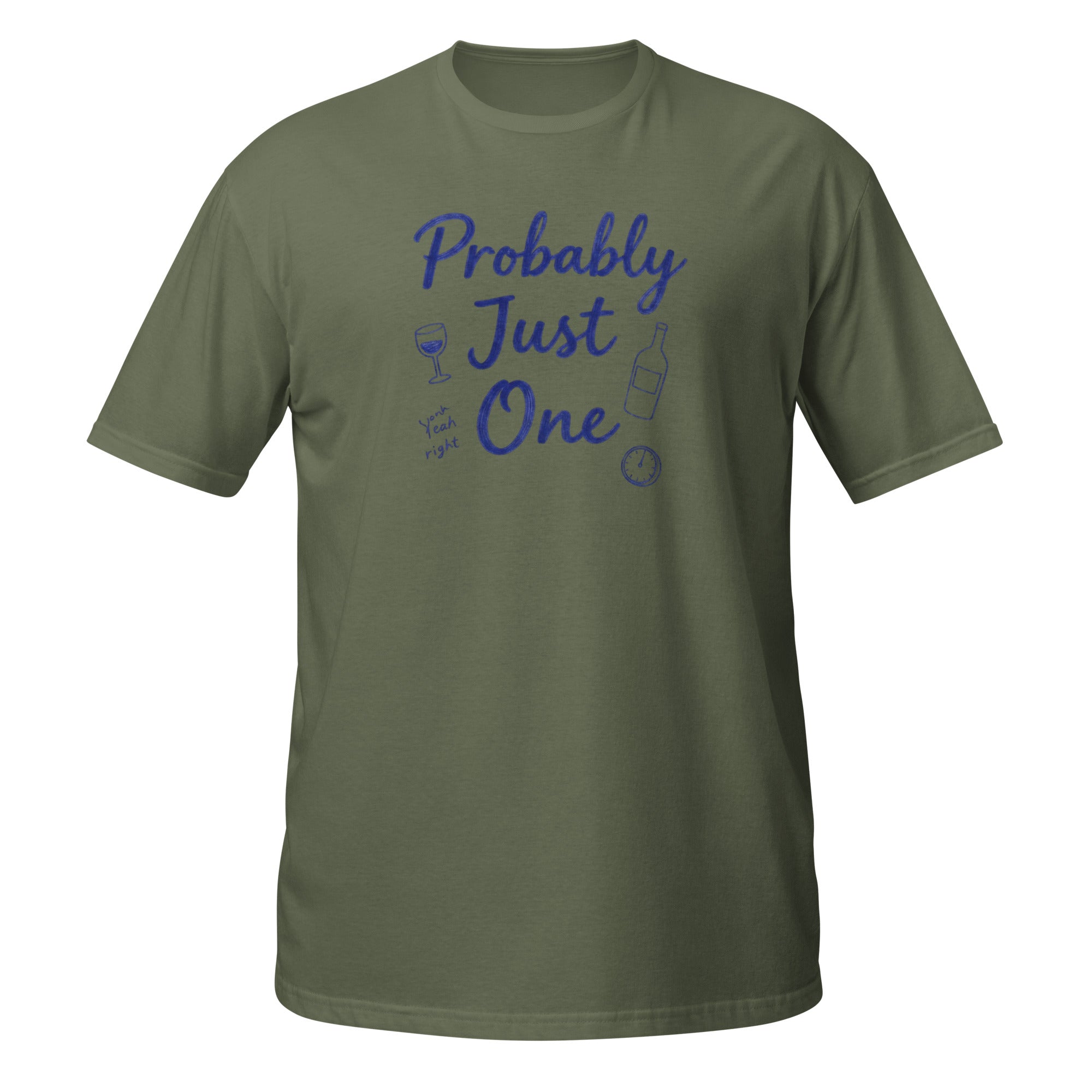 Probably Just One Tee - Sketchline Tees blue ink doodle T-shirt