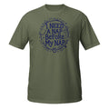 I Need a Nap Before My Nap Tee - Sketchline Tees blue ink doodle T-shirt