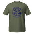 Adventure Is Calling Tee - Sketchline Tees blue ink doodle T-shirt