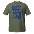 Weekend Repair Mode Tee - Sketchline Tees blue ink doodle T-shirt