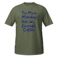 Too Much Monday Tee - Sketchline Tees blue ink doodle T-shirt