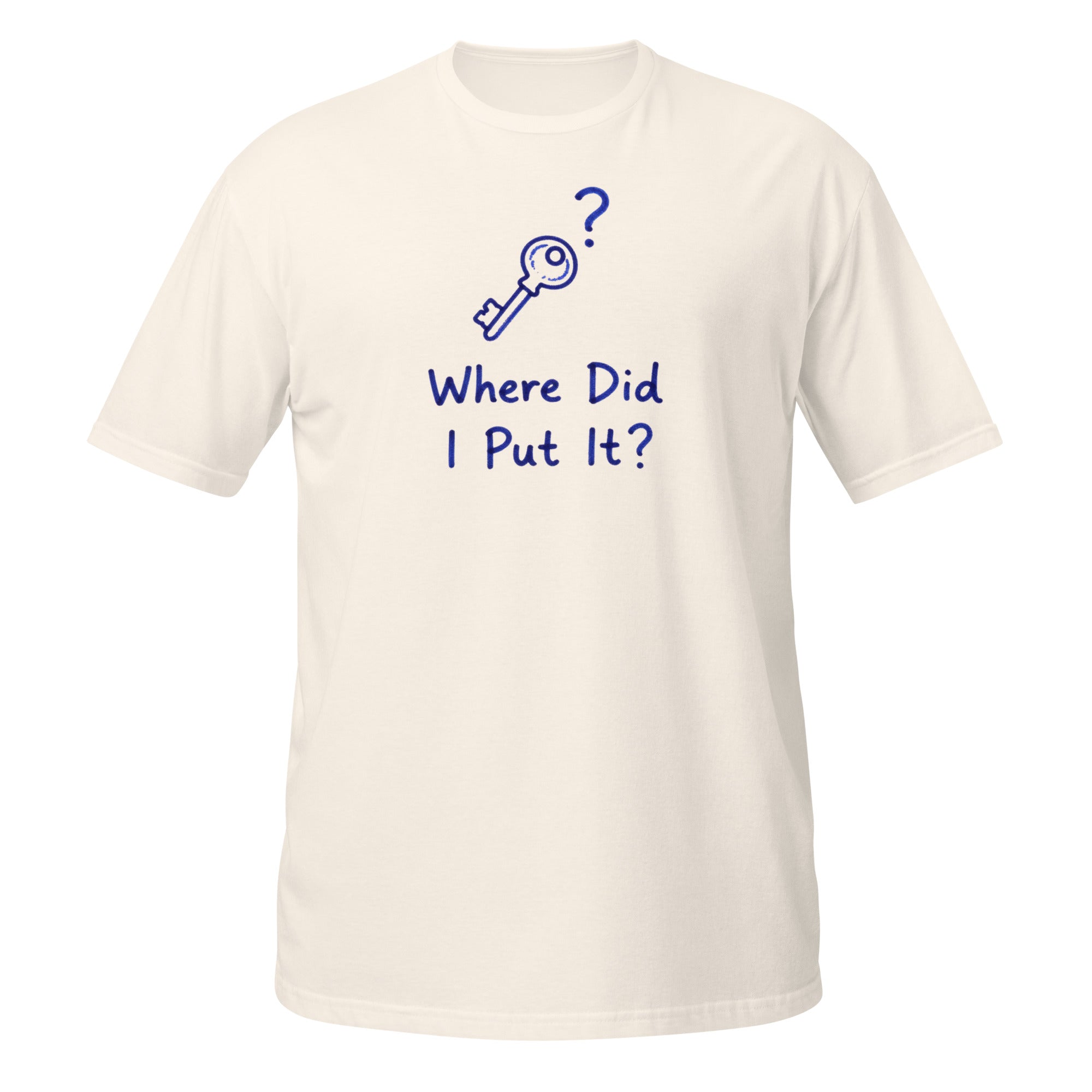 Where Did I Put It? Tee - Sketchline Tees blue ink doodle T-shirt