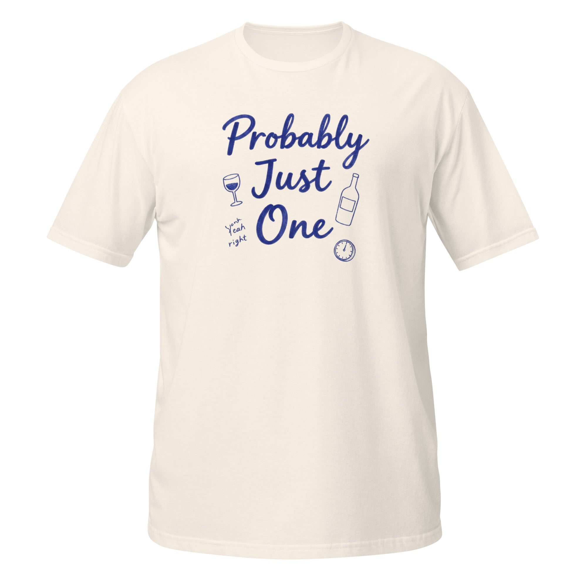 Probably Just One Tee - Sketchline Tees blue ink doodle T-shirt
