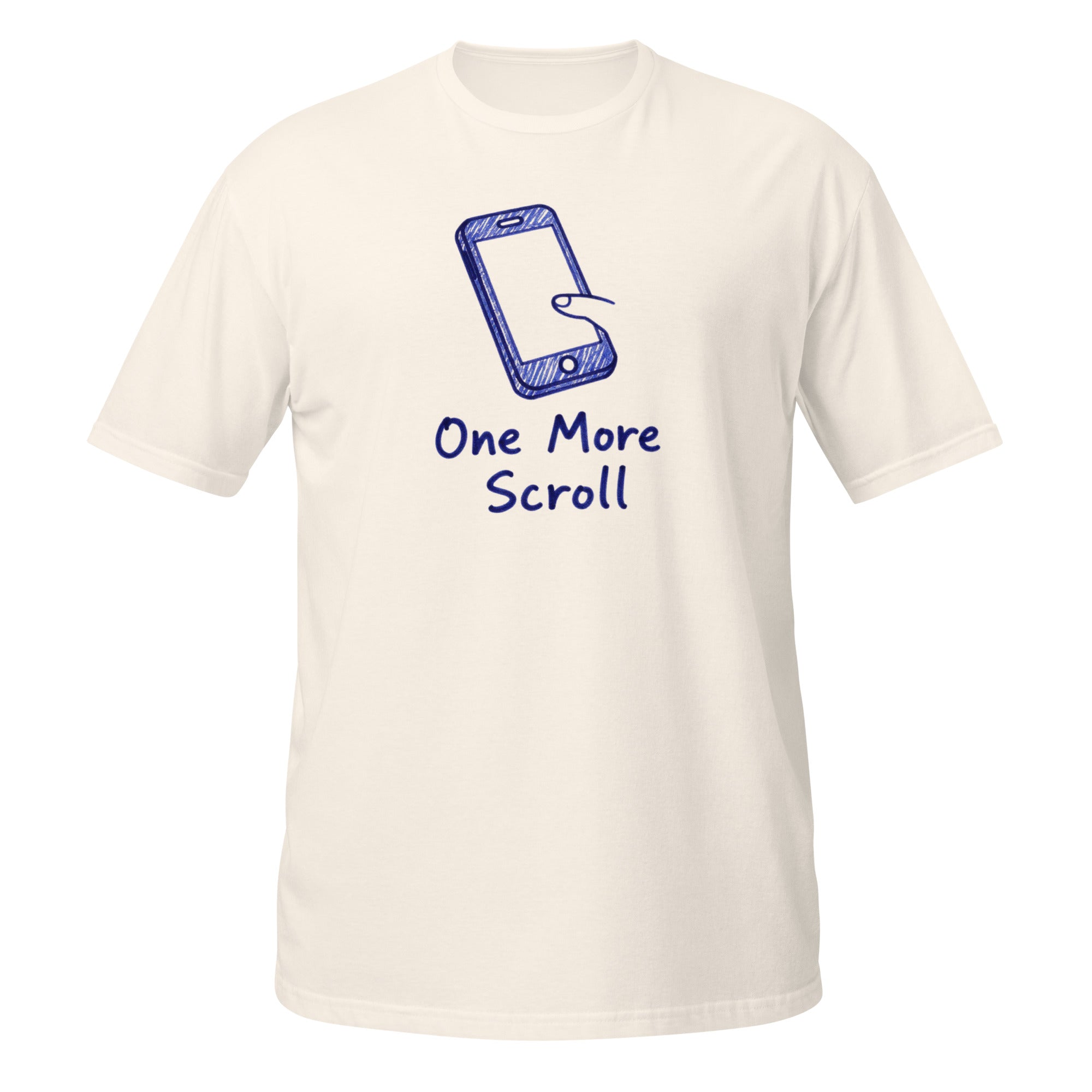 One More Scroll Tee - Sketchline Tees blue ink doodle T-shirt