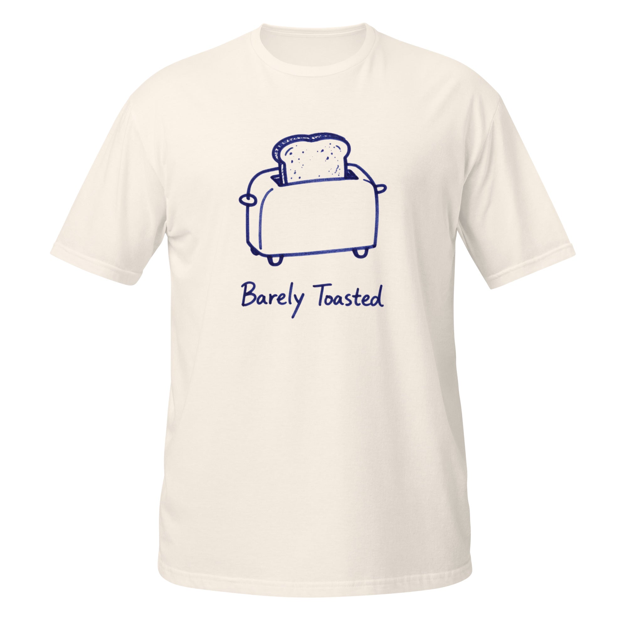 Barely Toasted Tee - Sketchline Tees blue ink doodle T-shirt