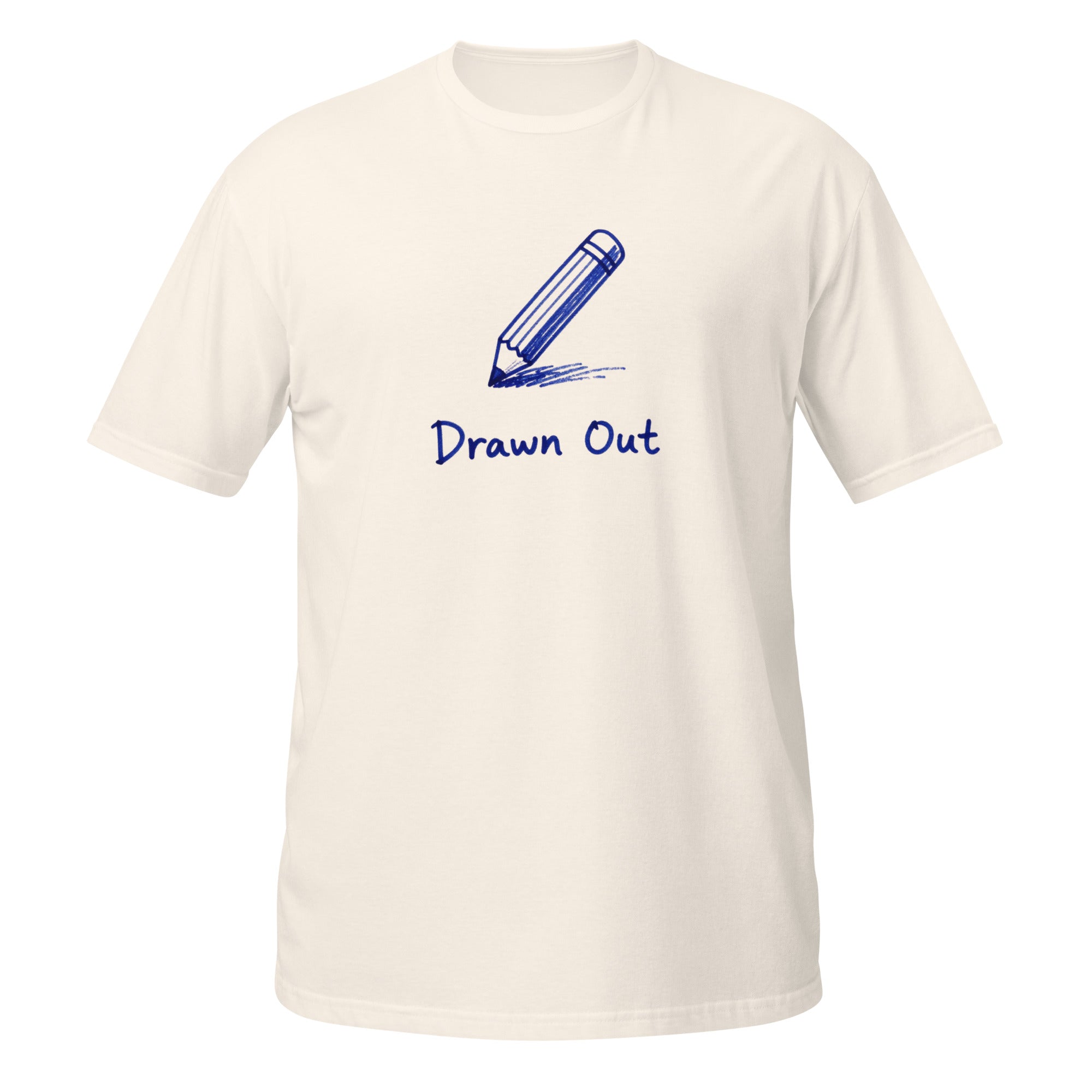 Drawn Out Tee - Sketchline Tees blue ink doodle T-shirt