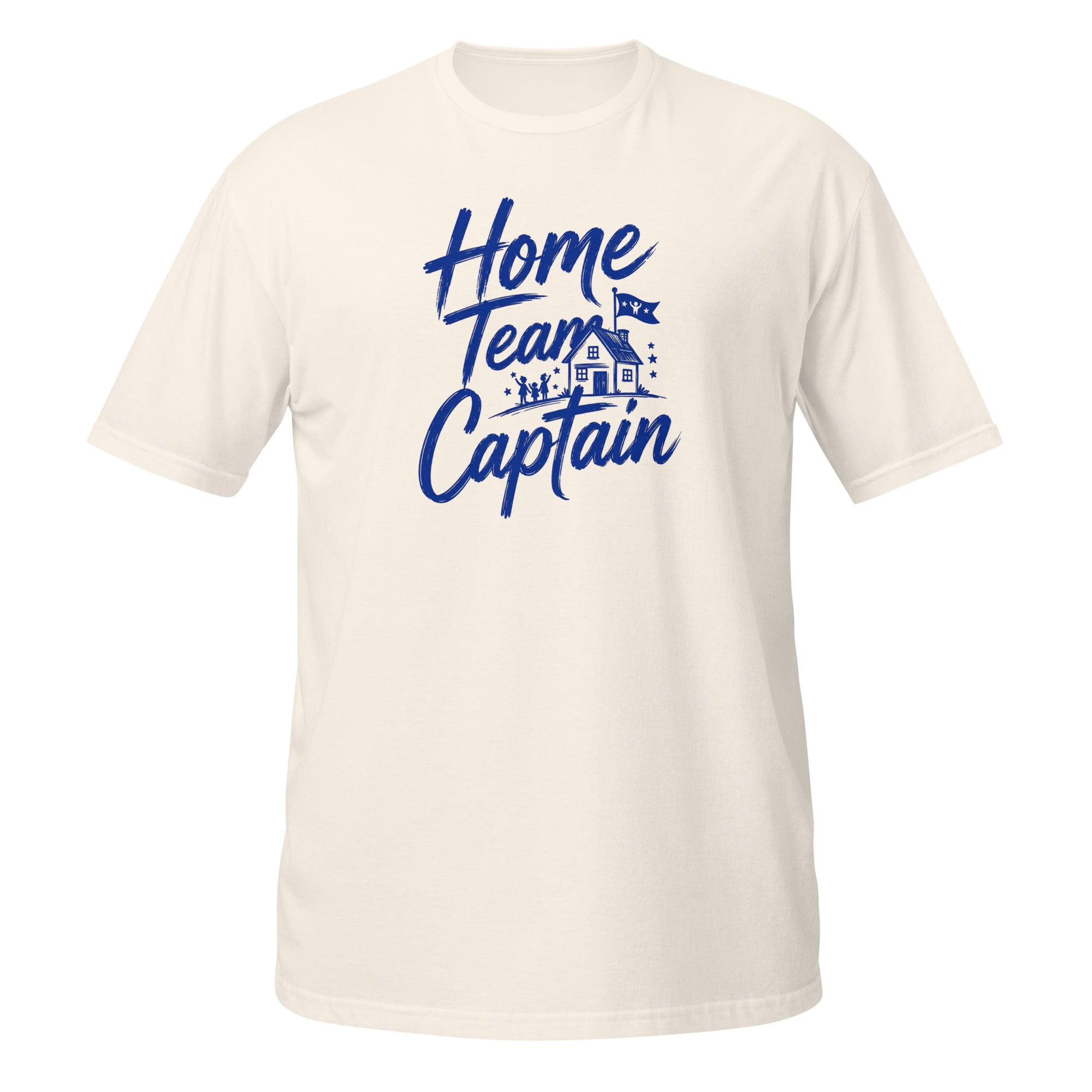 Home Team Captain Tee - Sketchline Tees blue ink doodle T-shirt