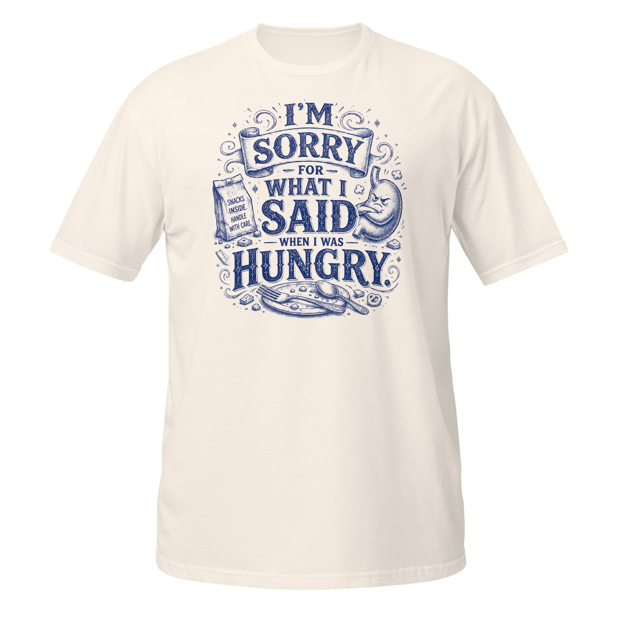 I'm Sorry I Said What I Said Tee - Sketchline Tees blue ink doodle T-shirt