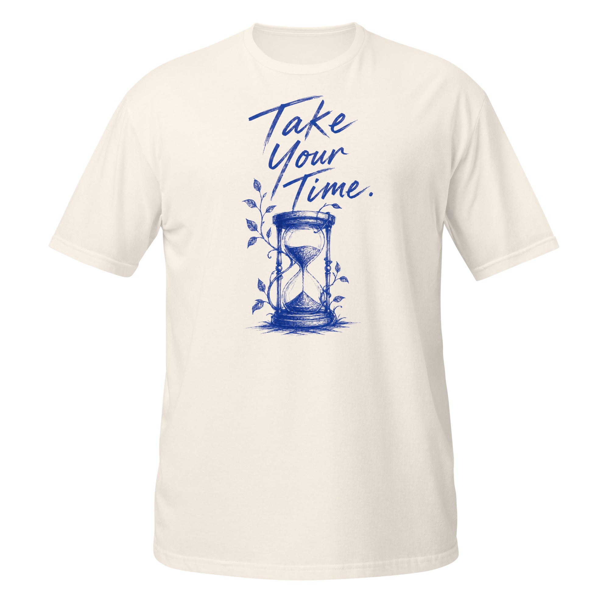 Take Your Time Tee - Sketchline Tees blue ink doodle T-shirt