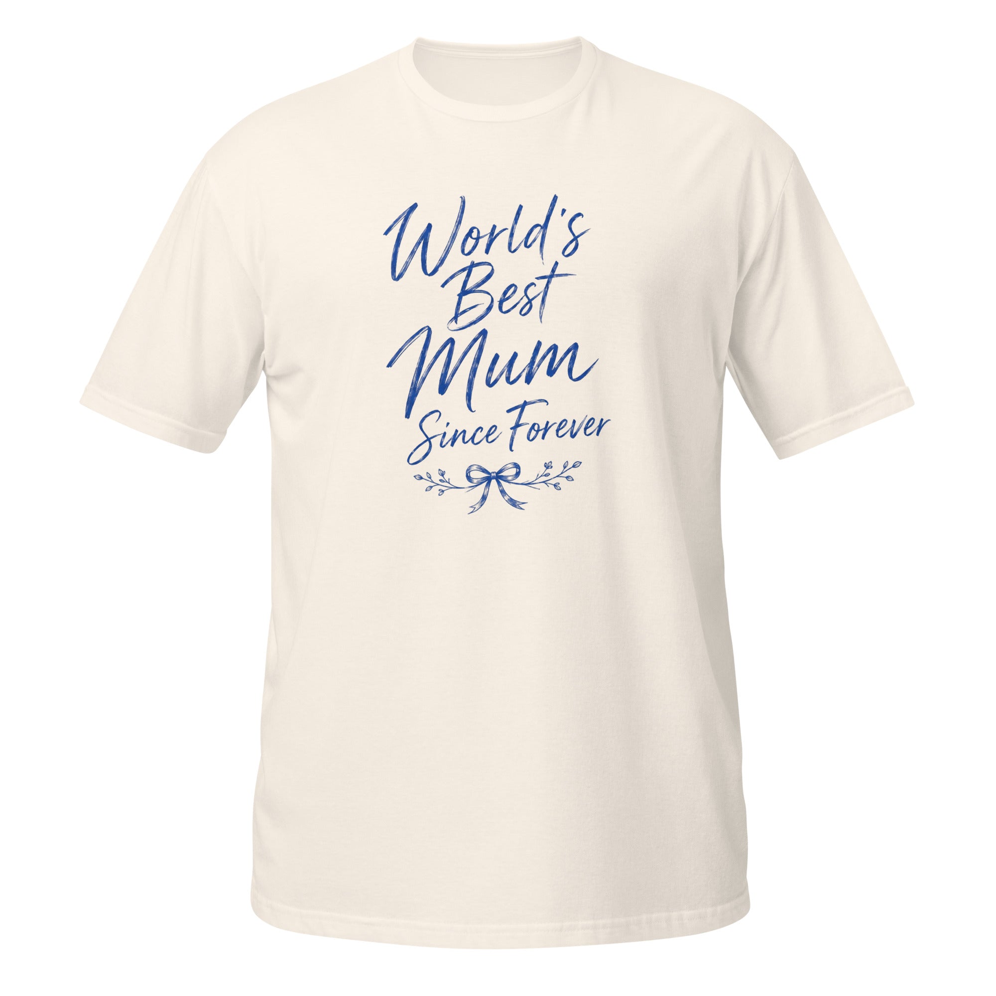 World's Best Mum Tee - Sketchline Tees blue ink doodle T-shirt