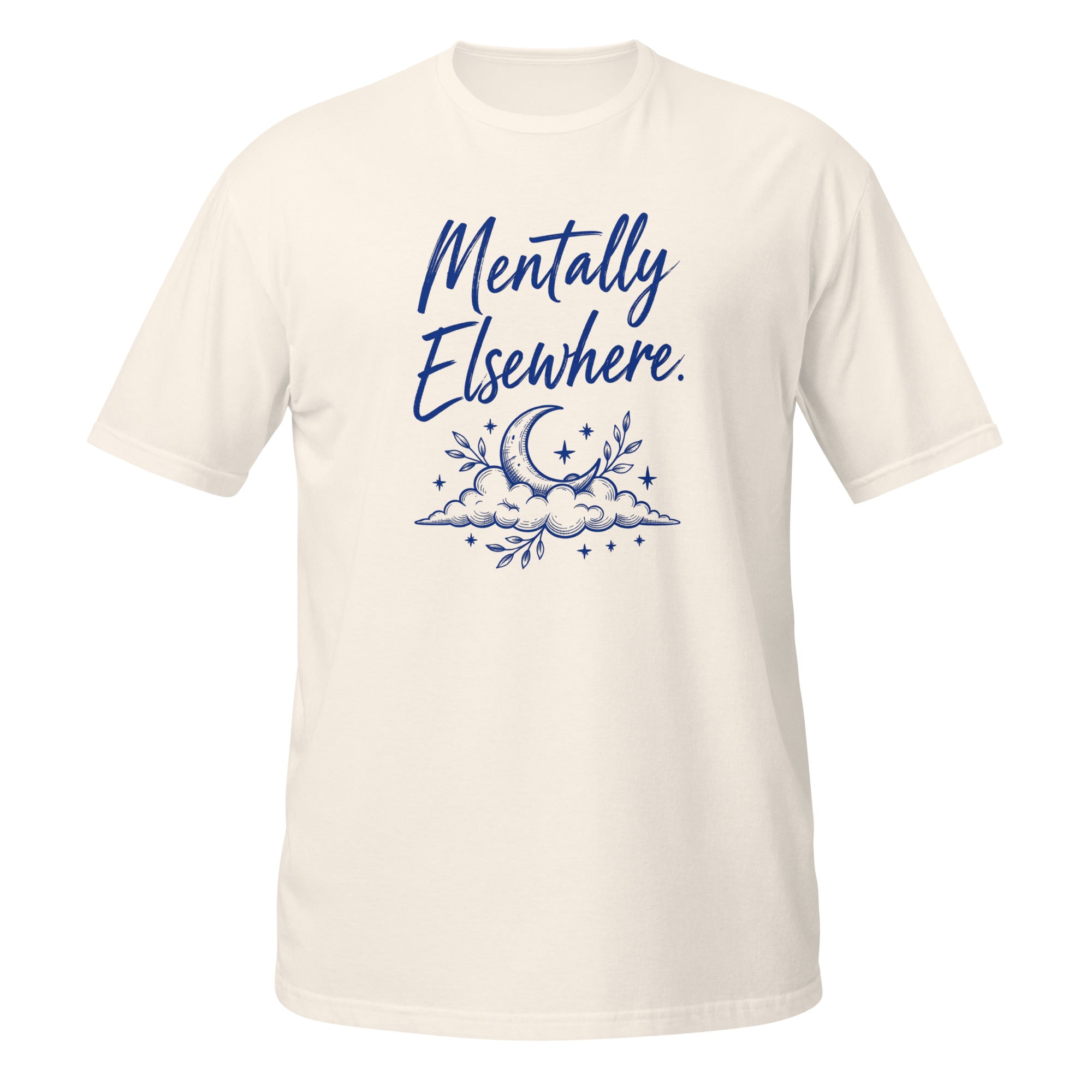 Mentally Elsewhere Tee - Sketchline Tees blue ink doodle T-shirt
