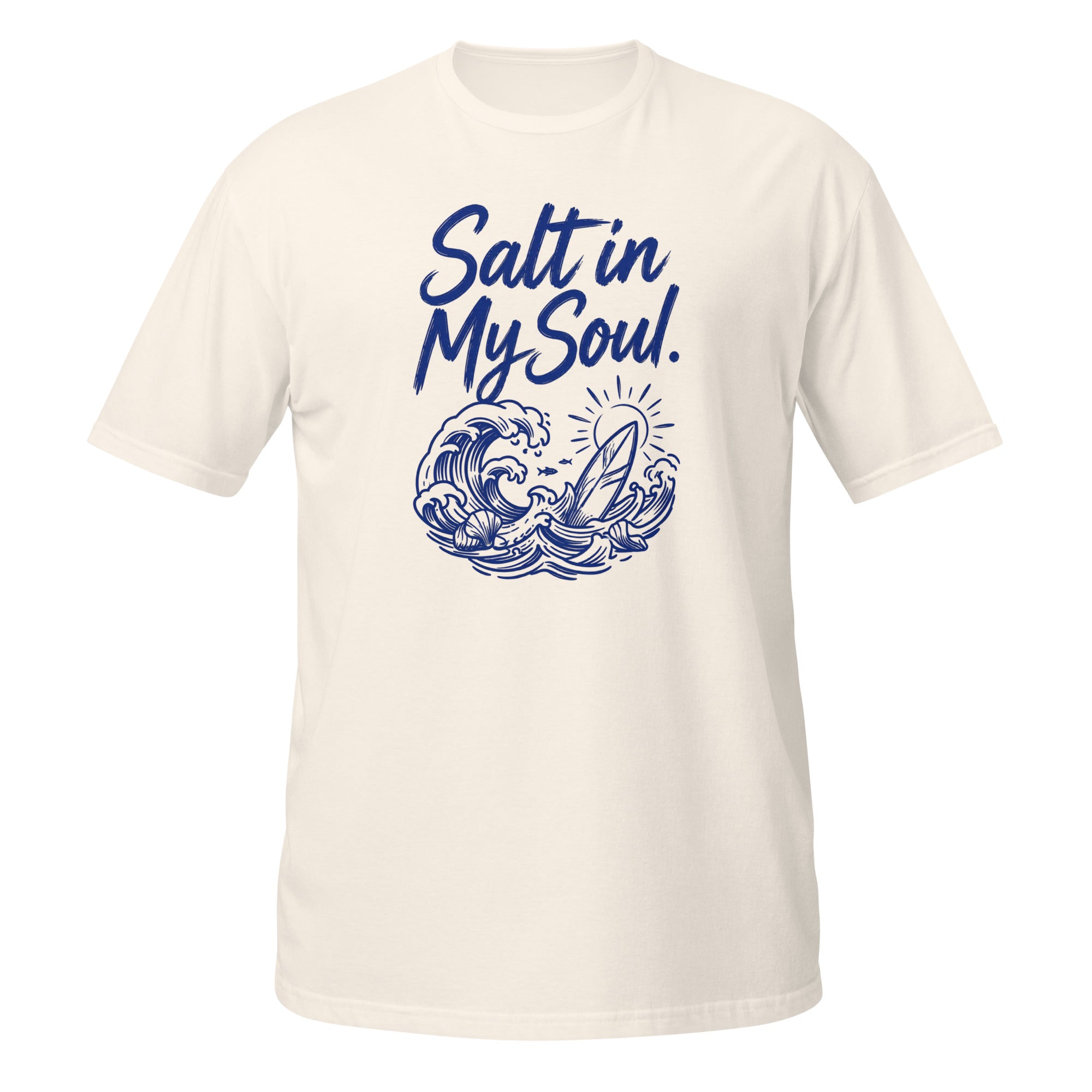 Salt in My Soul Tee - Sketchline Tees blue ink doodle T-shirt