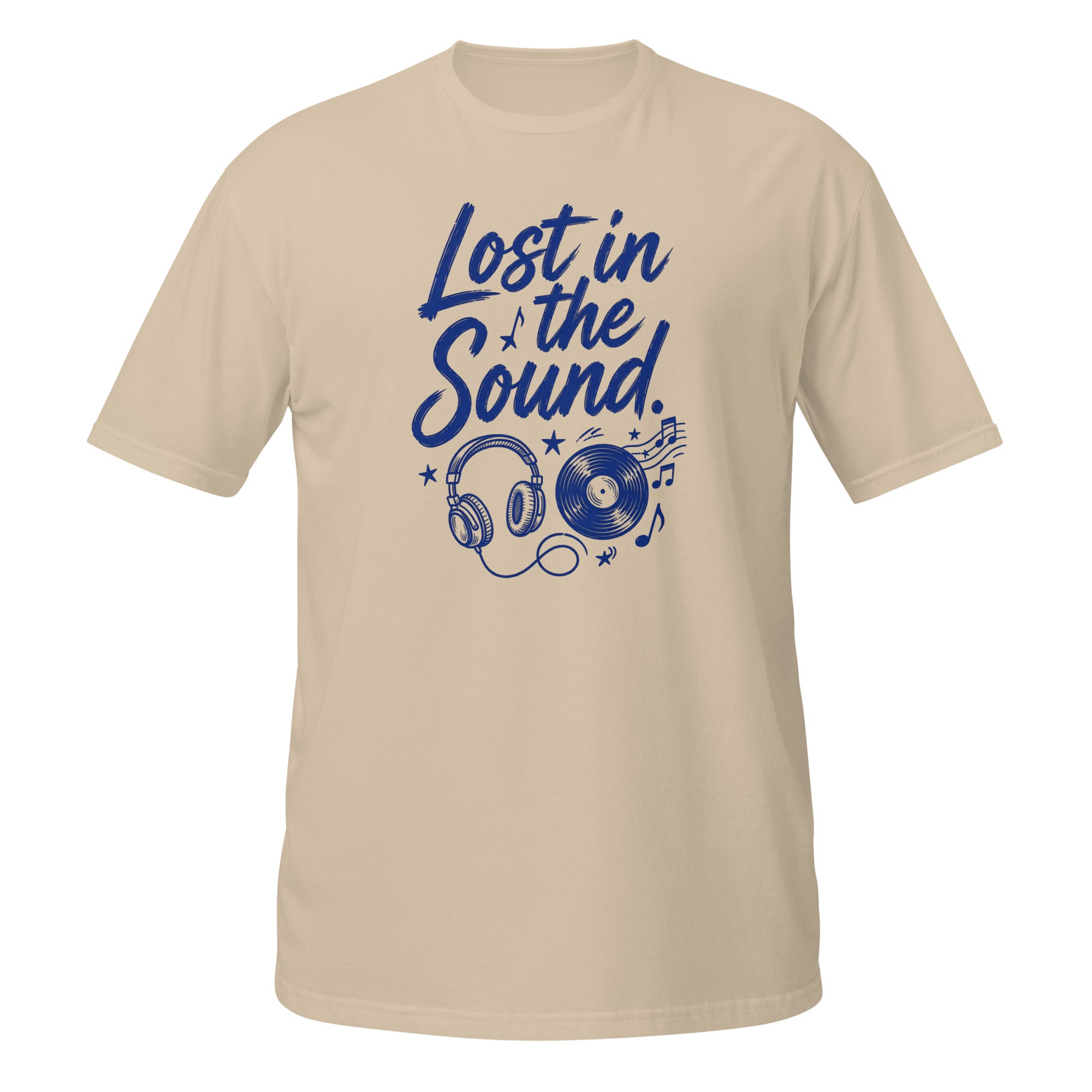 Lost in the Sound Tee - Sketchline Tees blue ink doodle T-shirt
