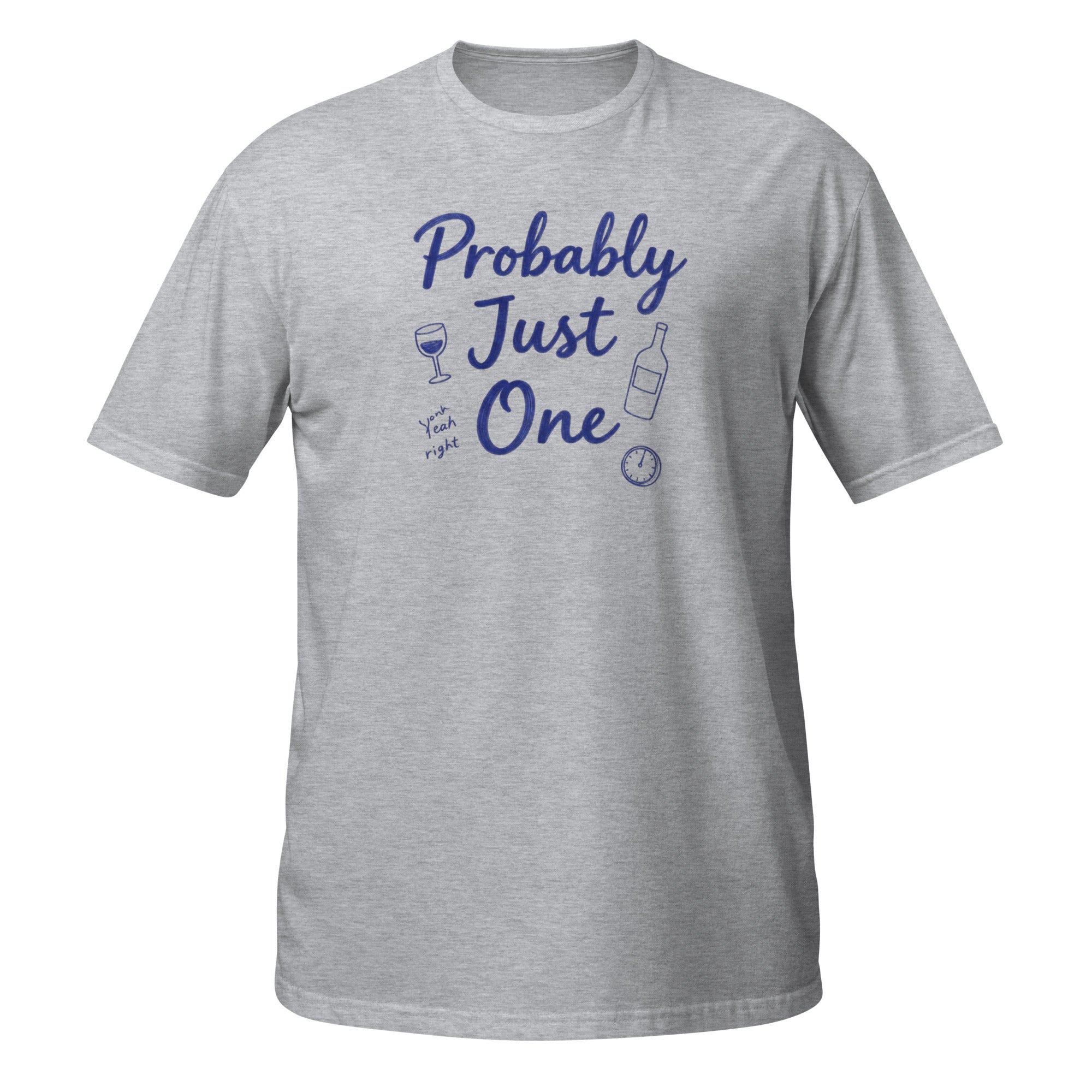Probably Just One Tee - Sketchline Tees blue ink doodle T-shirt