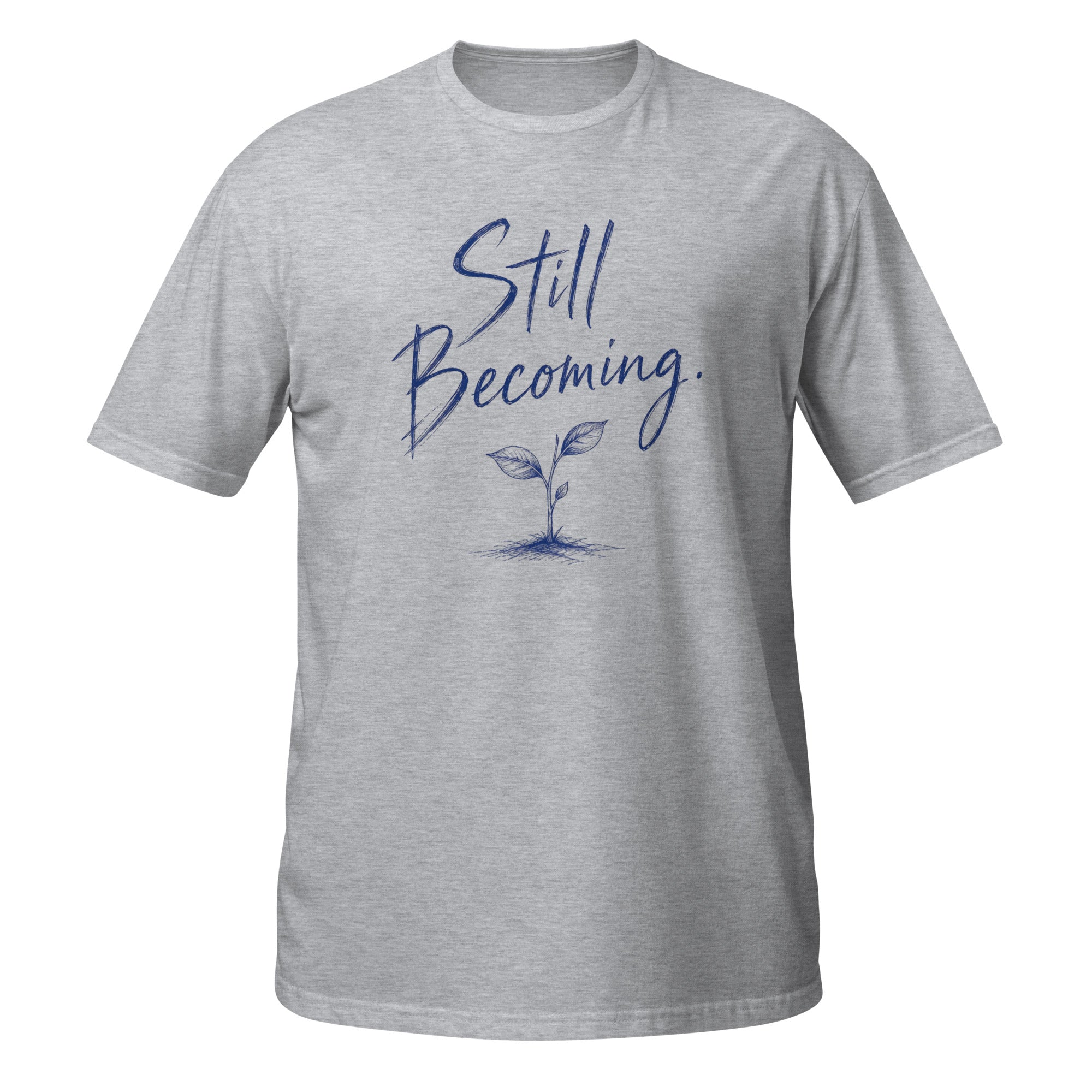 Still Becoming Tee - Sketchline Tees blue ink doodle T-shirt