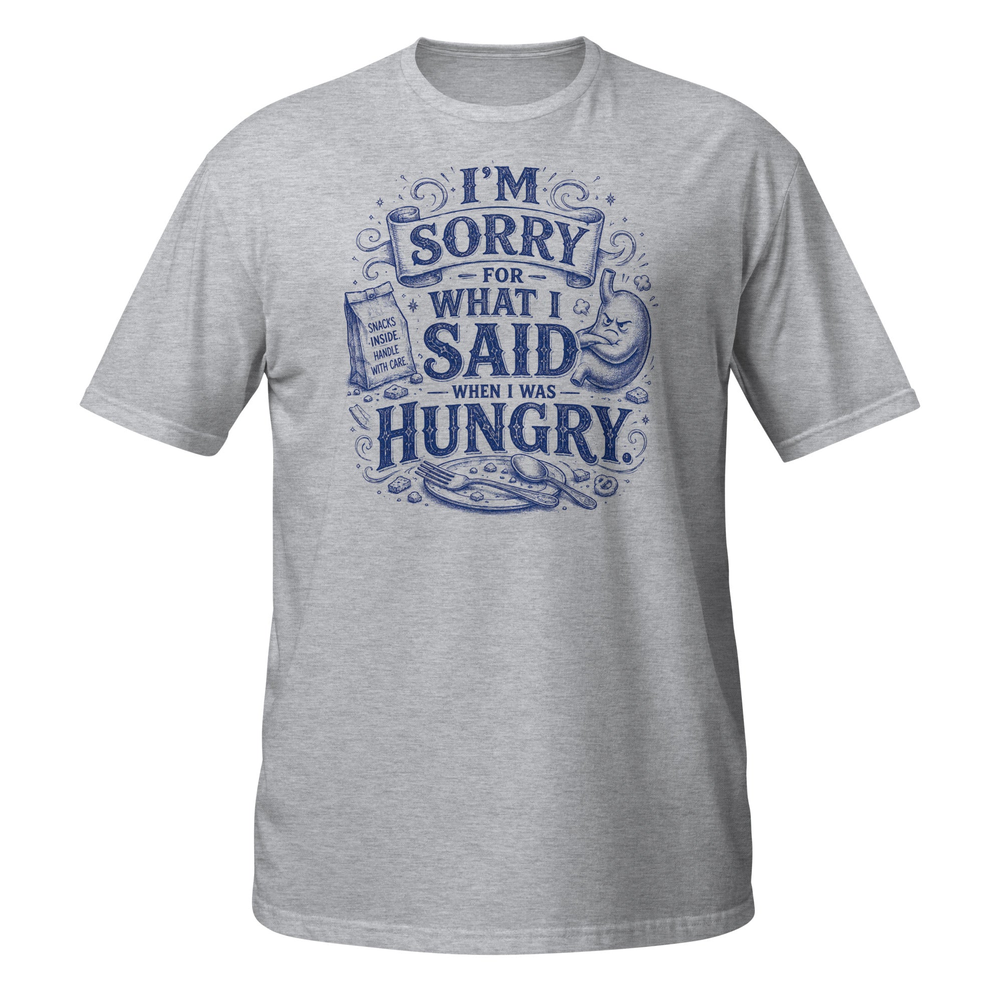 I'm Sorry I Said What I Said Tee - Sketchline Tees blue ink doodle T-shirt