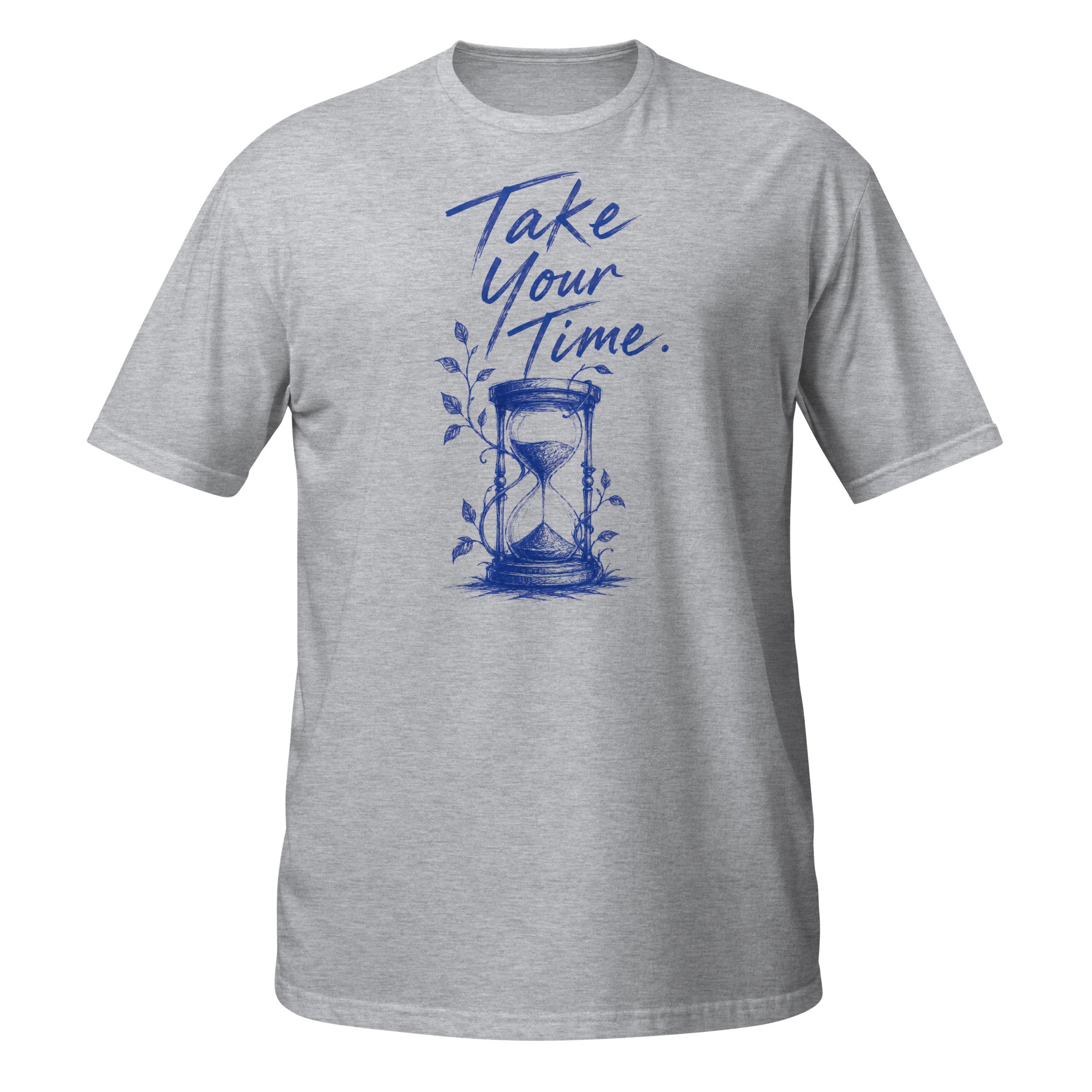 Take Your Time Tee - Sketchline Tees blue ink doodle T-shirt