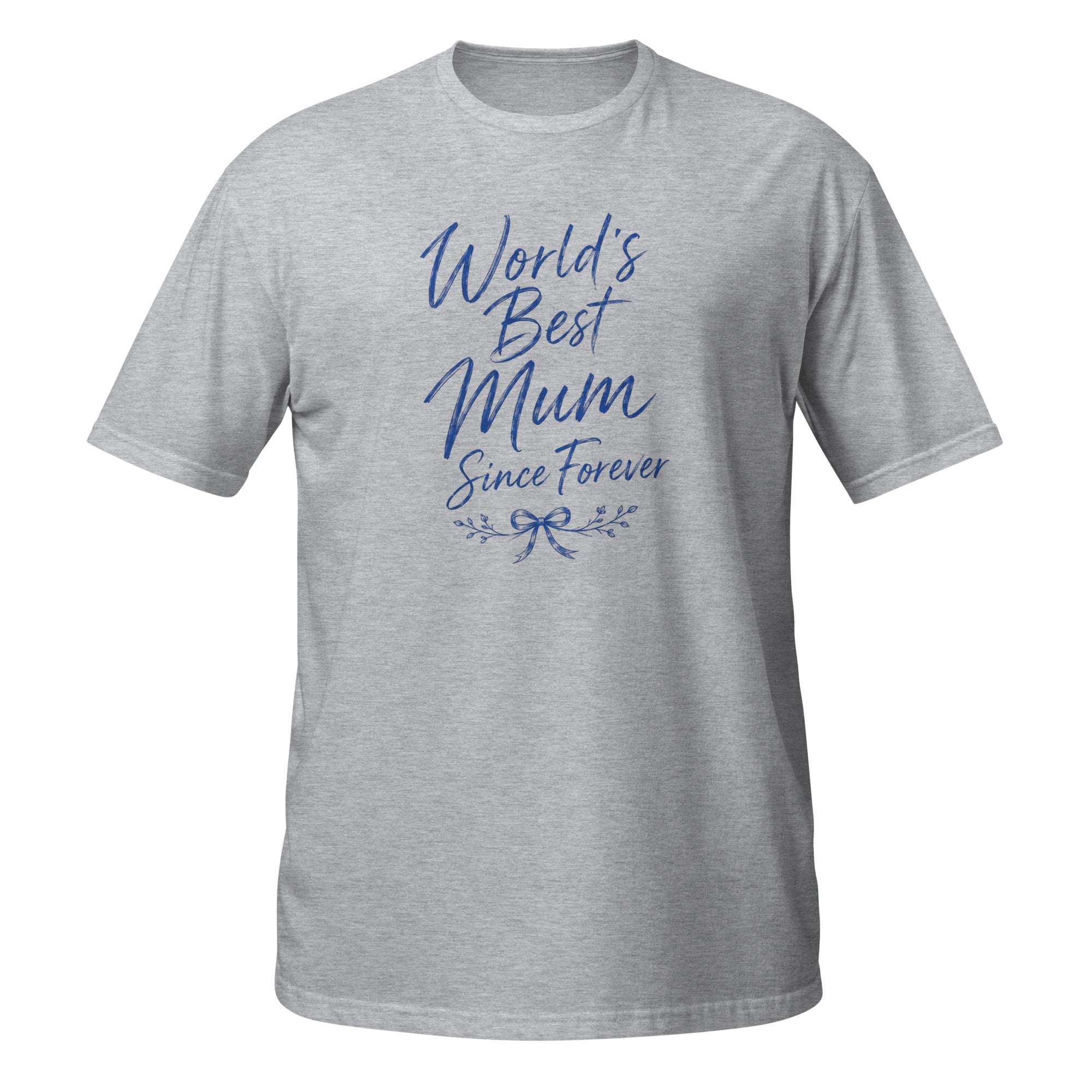 World's Best Mum Tee - Sketchline Tees blue ink doodle T-shirt