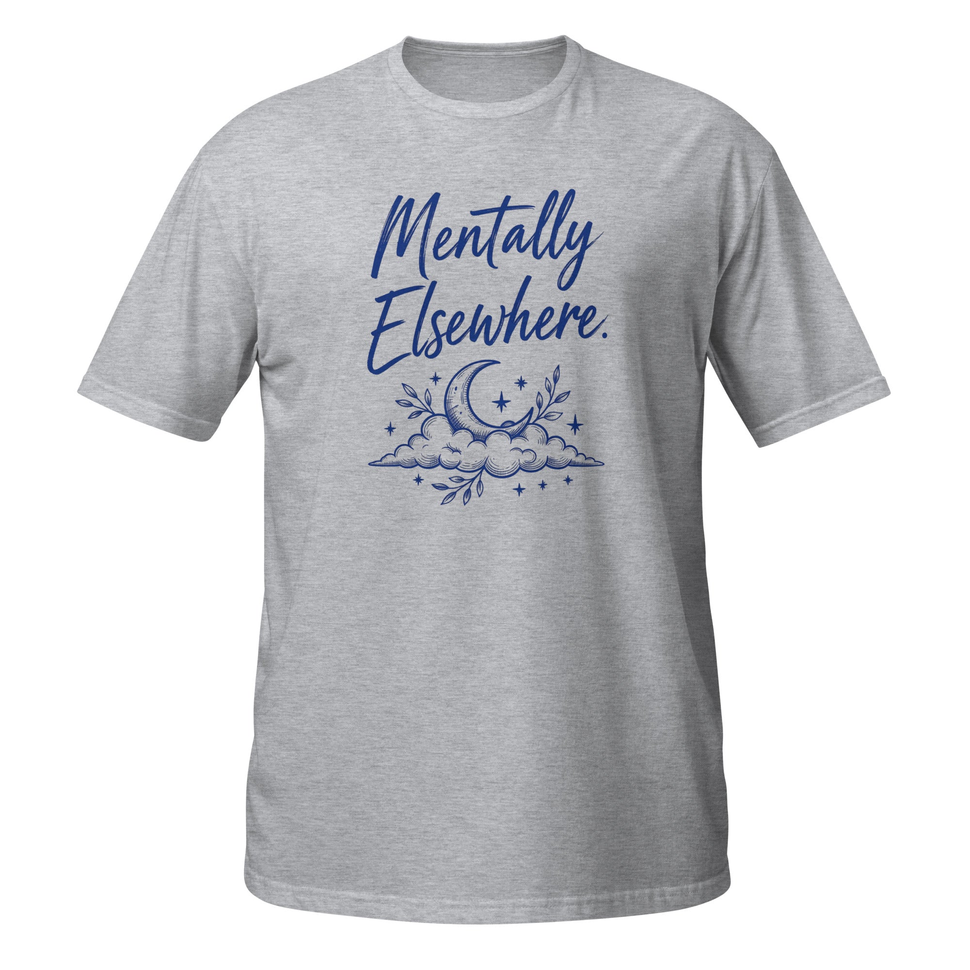 Mentally Elsewhere Tee - Sketchline Tees blue ink doodle T-shirt