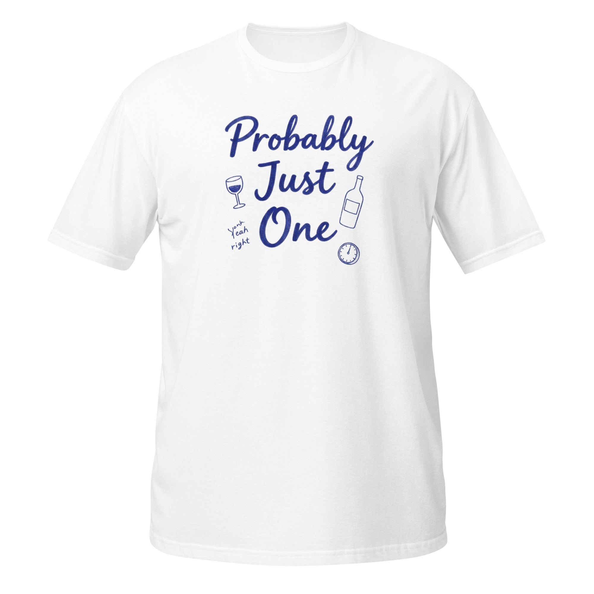 Probably Just One Tee - Sketchline Tees blue ink doodle T-shirt