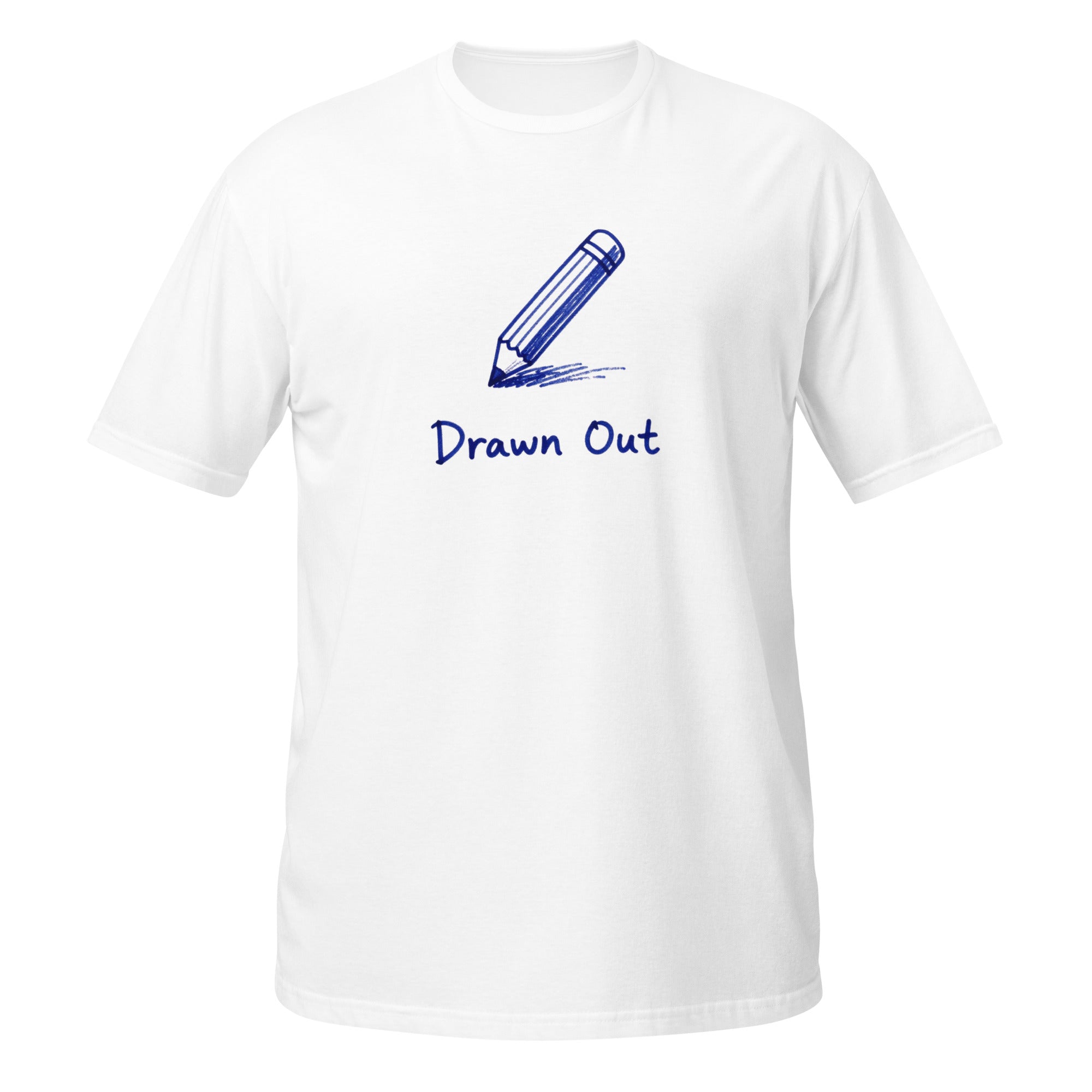 Drawn Out Tee - Sketchline Tees blue ink doodle T-shirt