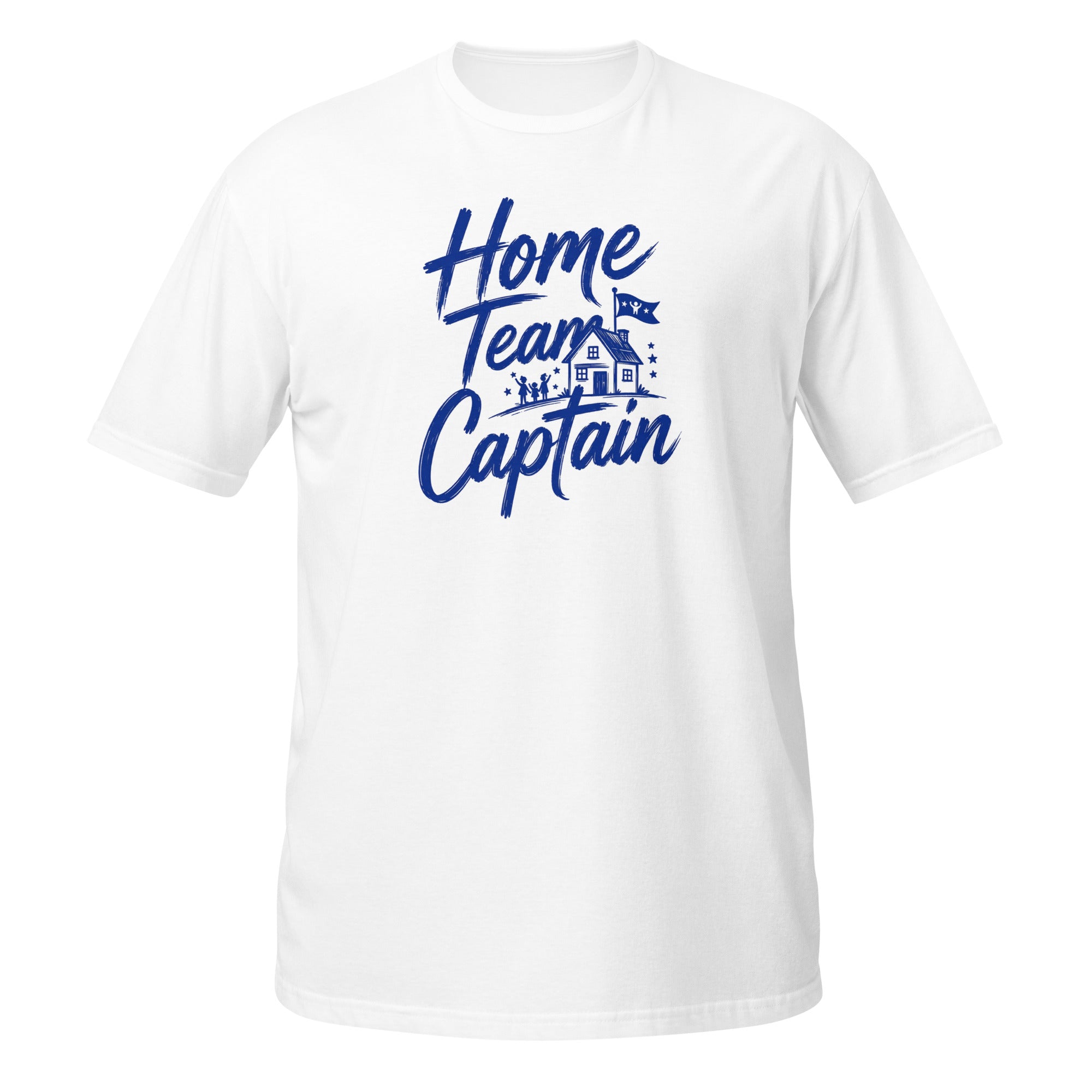 Home Team Captain Tee - Sketchline Tees blue ink doodle T-shirt