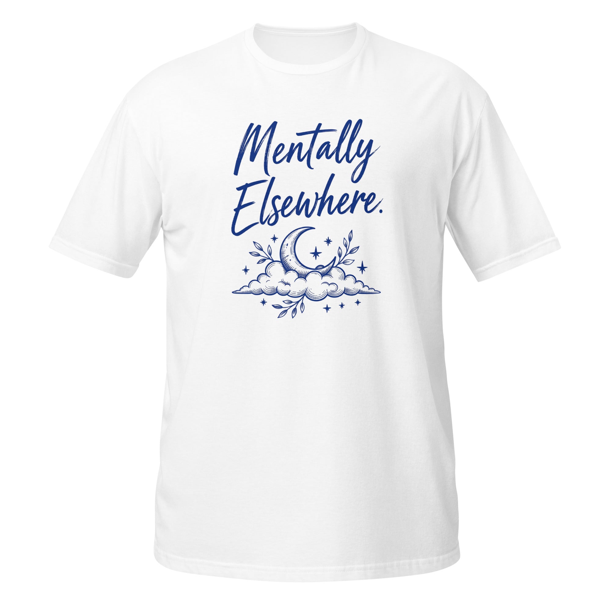 Mentally Elsewhere Tee - Sketchline Tees blue ink doodle T-shirt